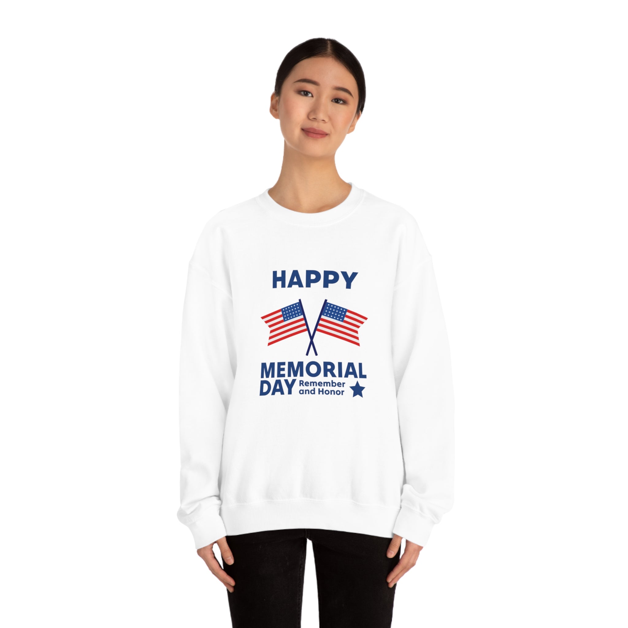 Happy Memorial Day Unisex Heavy Blend™ Crewneck Sweatshirt