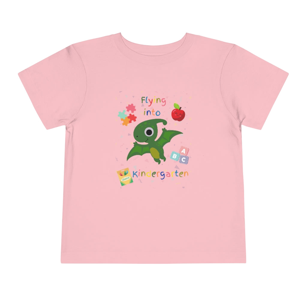Flying Into Kindergarten Toddler Short Sleeve Tee