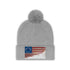 US Flag Pom Pom Beanie