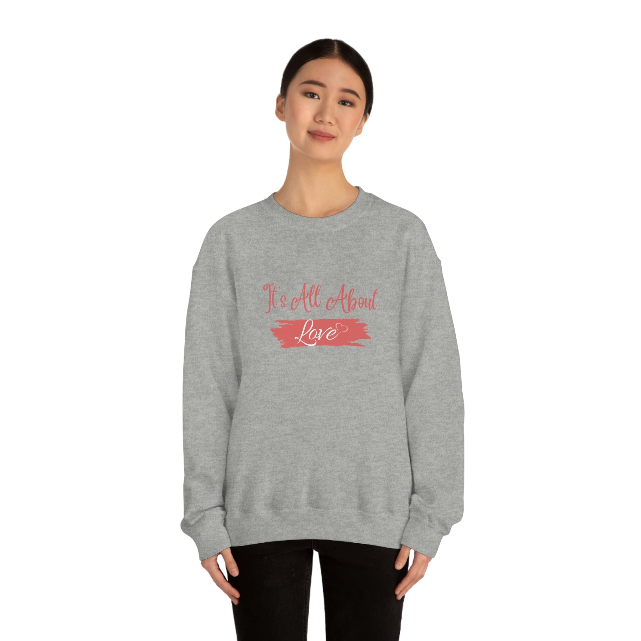 It's All About Love Unisex Heavy Blend™ Crewneck Sweatshirt