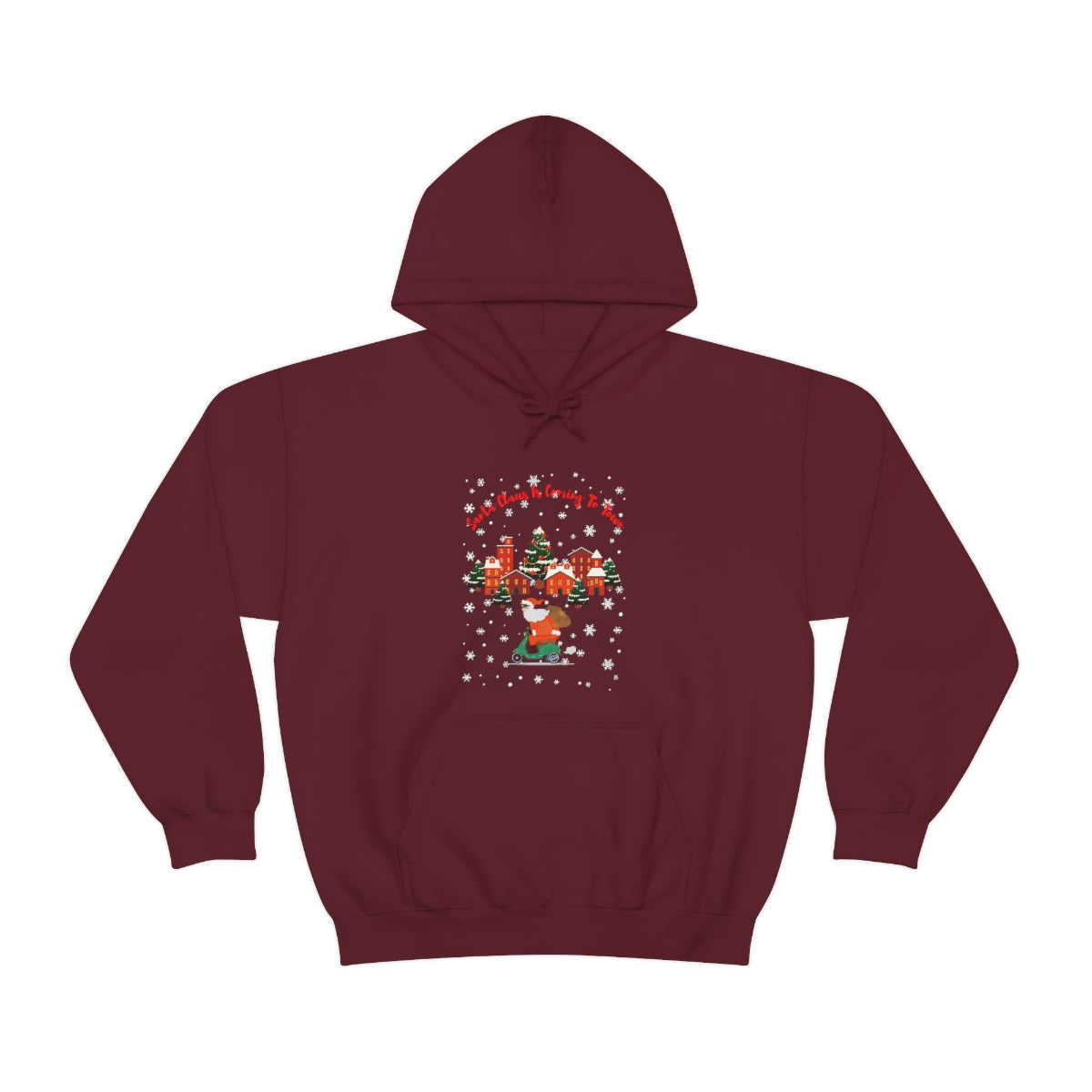 Santa Claus Is Coming To Town Unisex Heavy Blend™ Hooded Sweatshirt