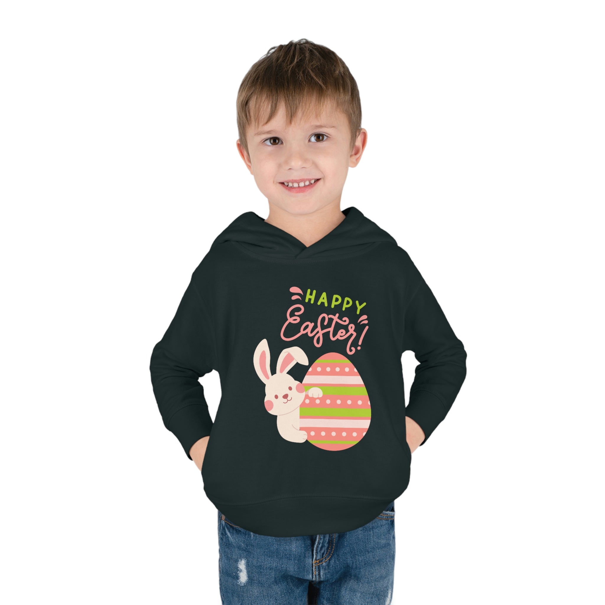 Easter Egg Toddler Pullover Fleece Hoodie