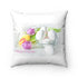 Happy Easter Spun Polyester Square PillowH