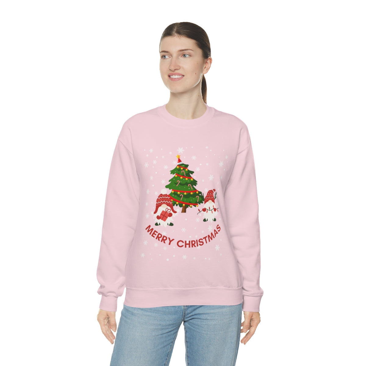 Merry & Bright Holidays Christmas Unisex Heavy Blend™ Crewneck Sweatshirt