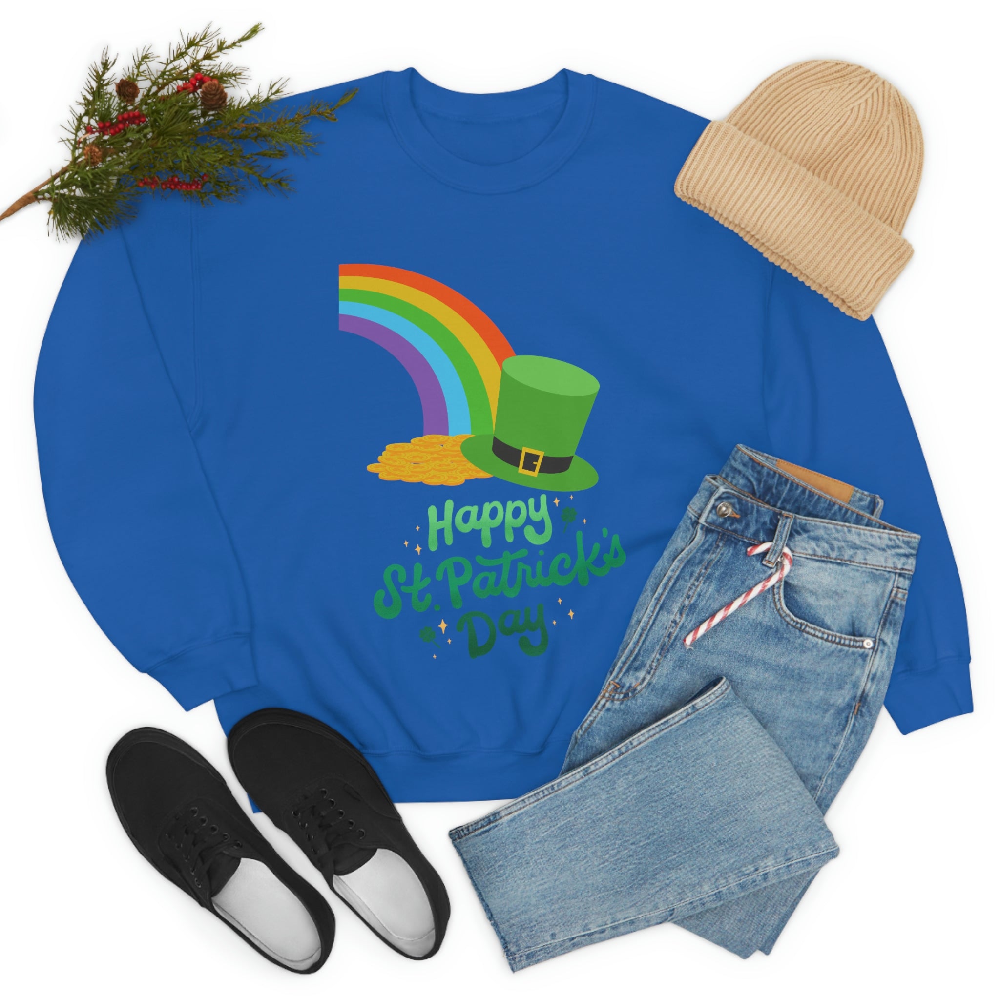 Happy Saint Patrick Day Unisex Heavy Blend™ Crewneck Sweatshirt