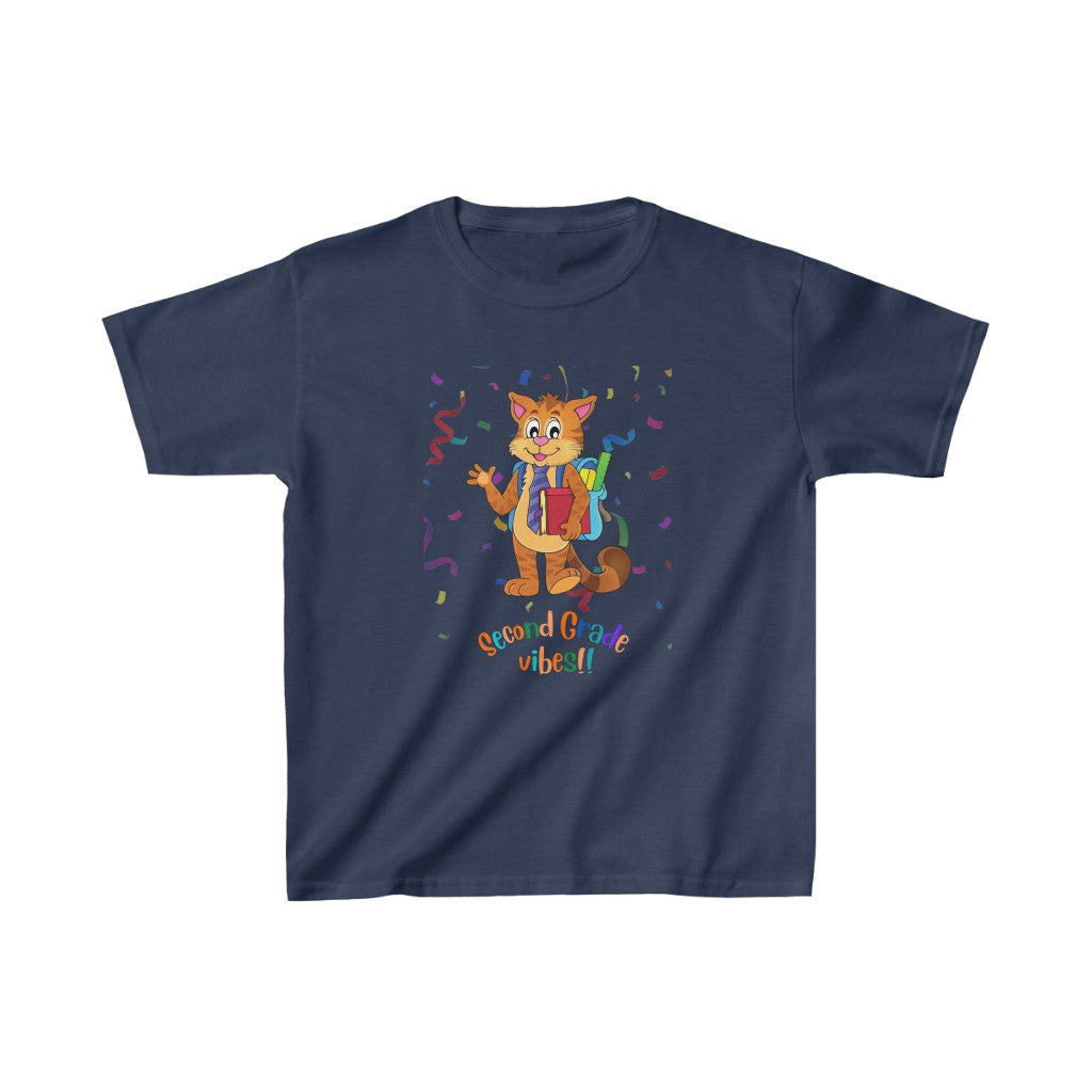 Second Grade Vibes Kids Heavy Cotton™ Tee