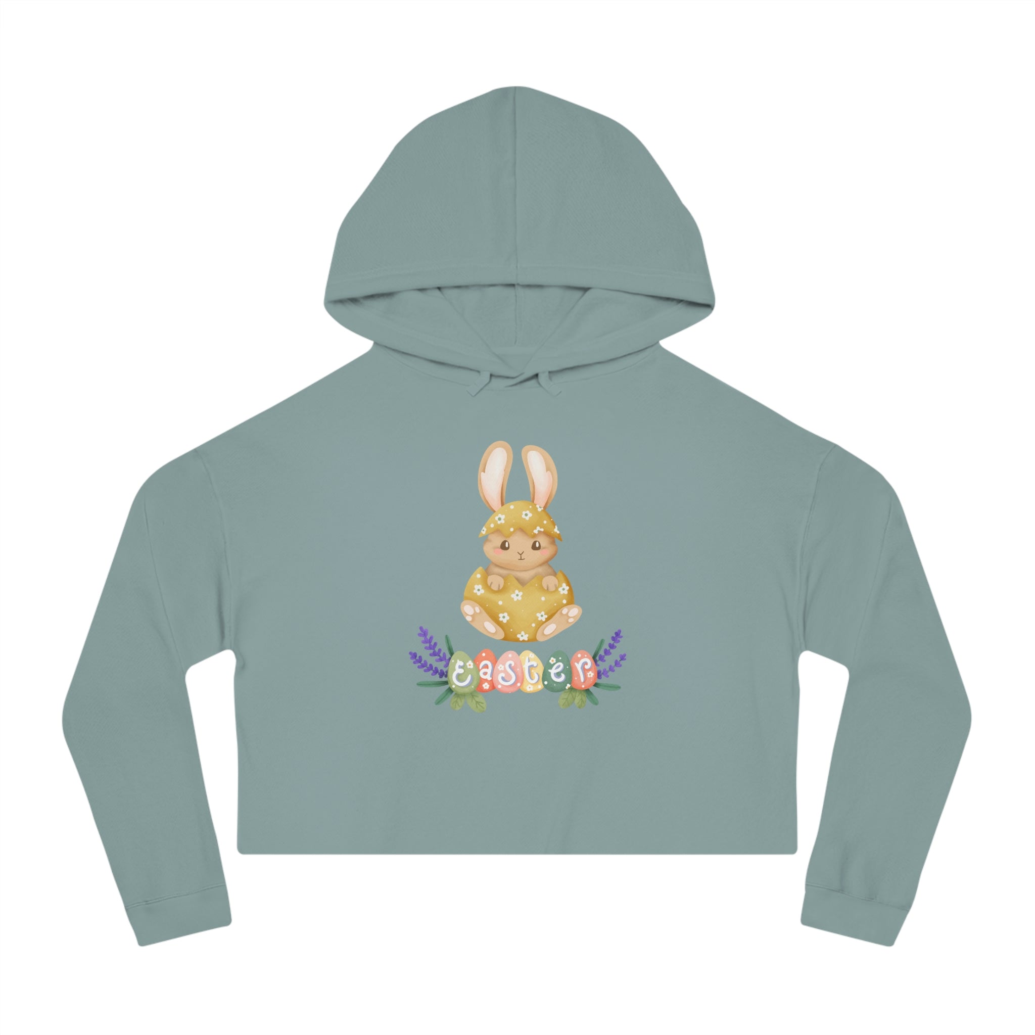 Easter Hunt Is On Women’s Cropped Hooded Sweatshirt