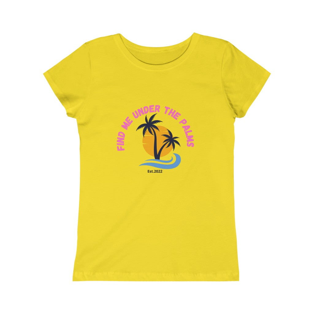 Find Under The Palms Girls Princess Tee