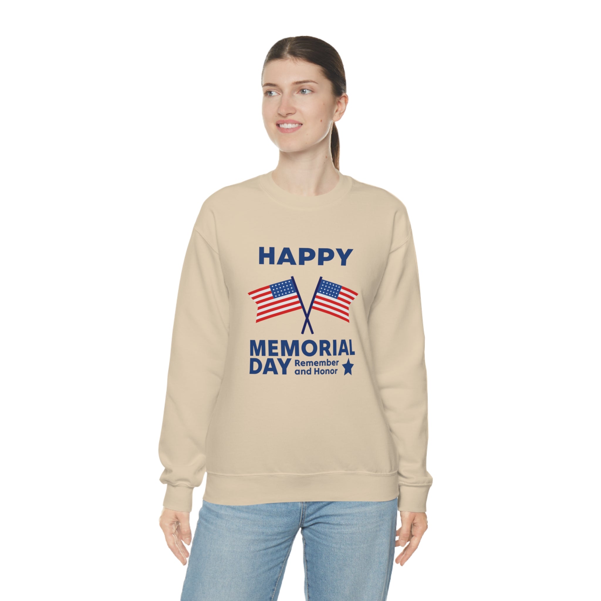 Happy Memorial Day Unisex Heavy Blend™ Crewneck Sweatshirt