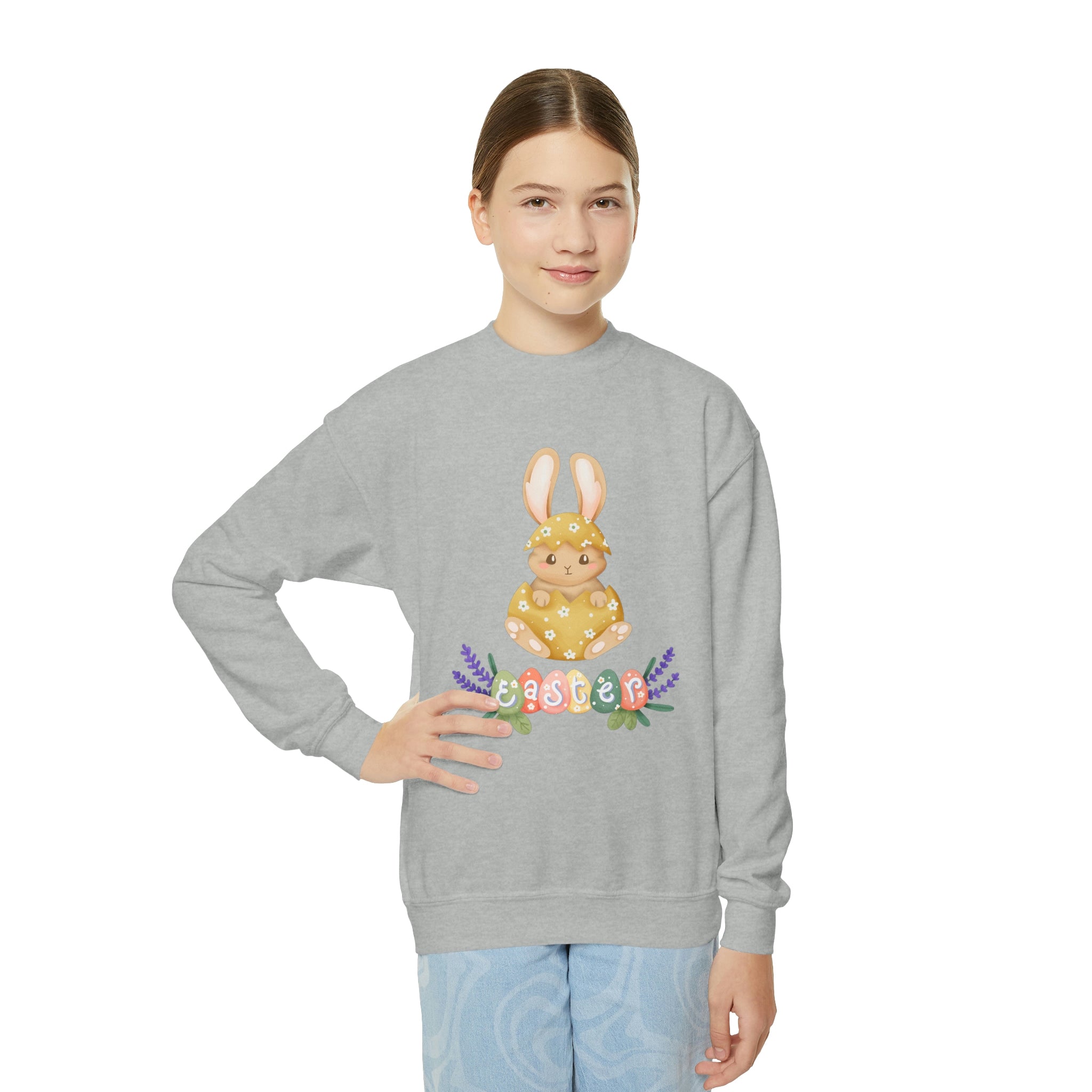 Easter Hunt Is On Youth Crewneck Sweatshirt