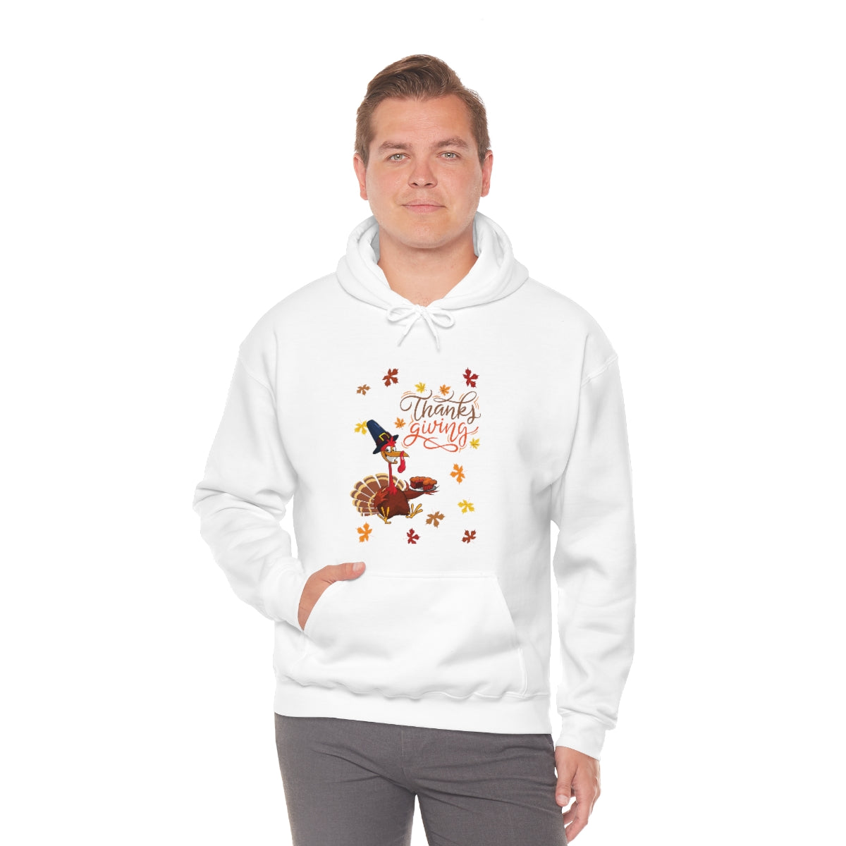 Thanksgiving Turkey Unisex Heavy Blend™ Hooded Sweatshirt