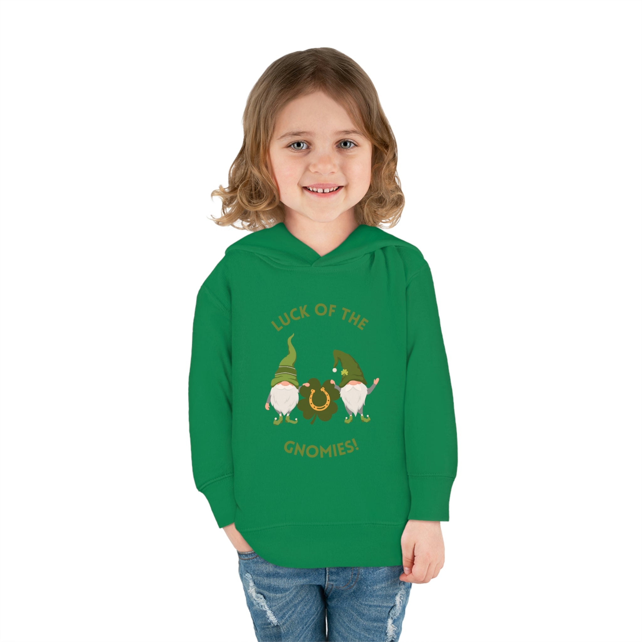 The Luck Of The Gnomies! Toddler Pullover Fleece Hoodie