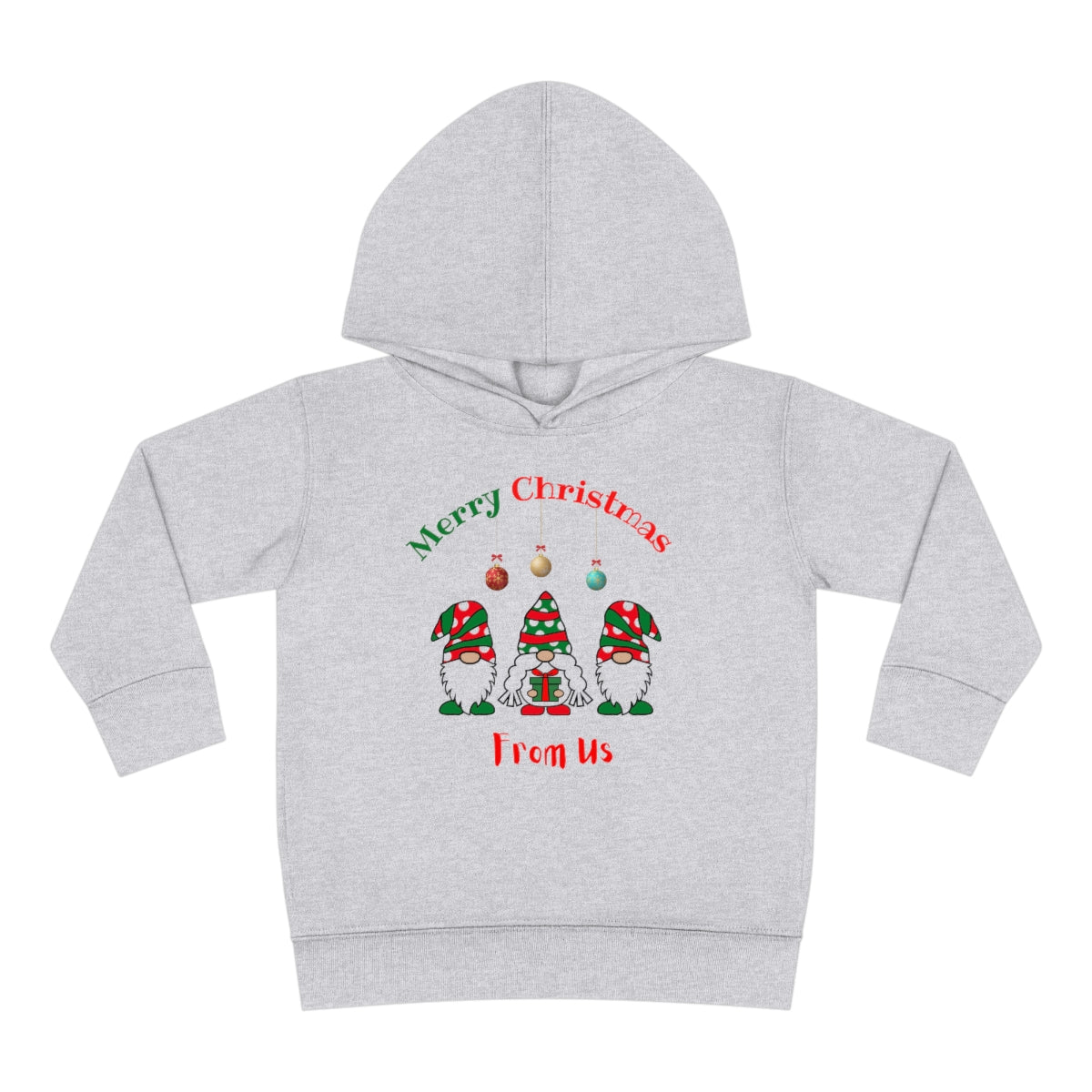Gnome Merry Christmas Toddler Pullover Fleece Hoodie