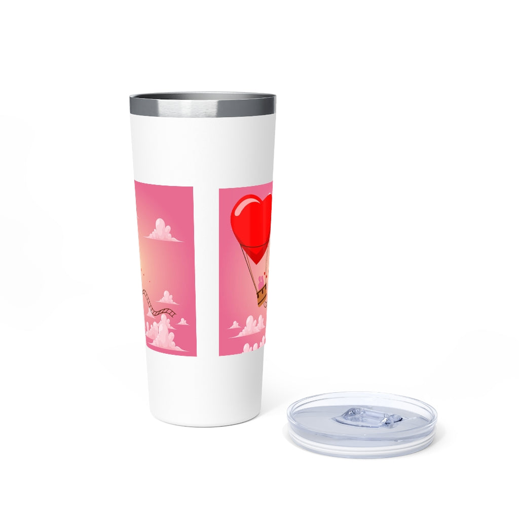 Happy Valentine Day Copper Vacuum Insulated Tumbler, 22oz