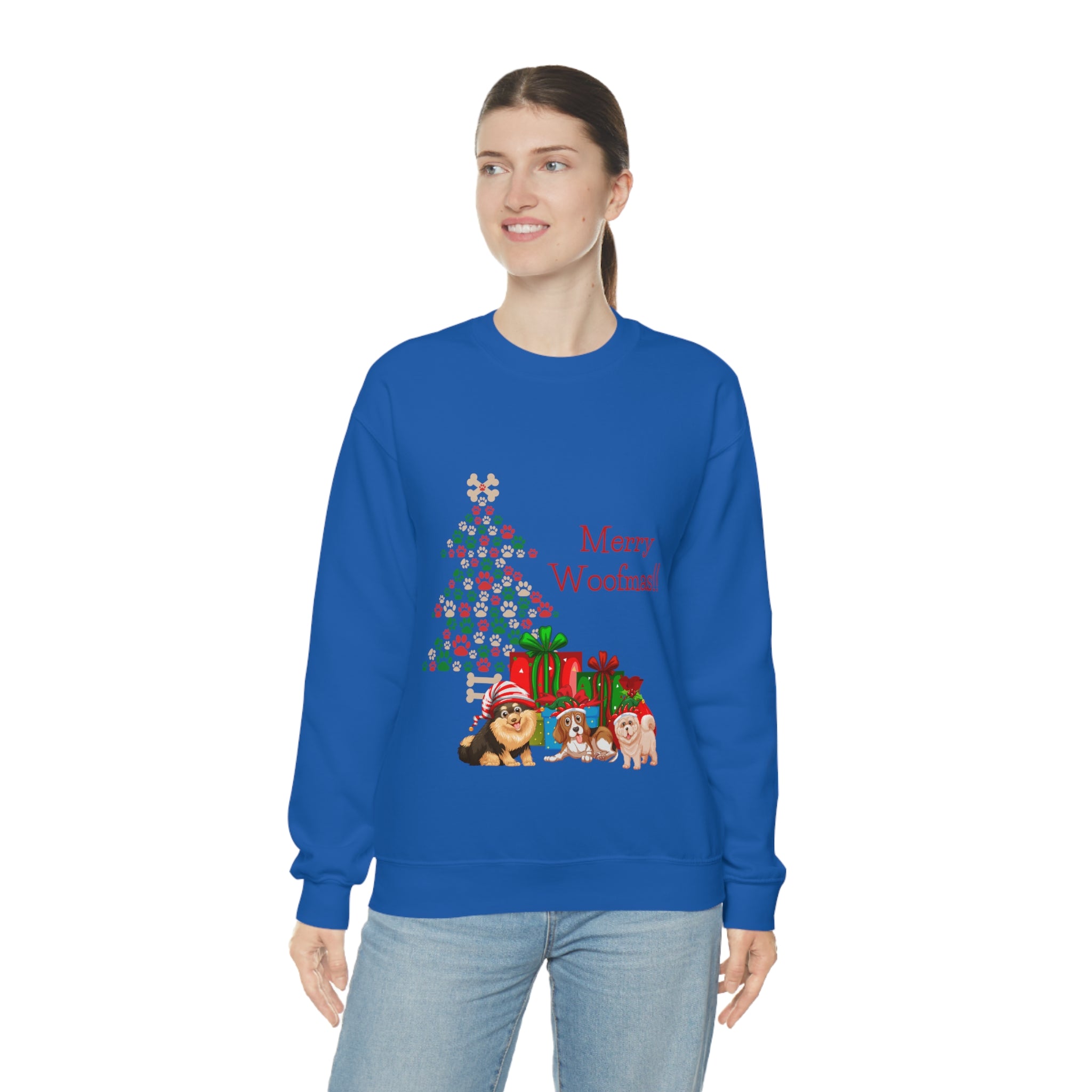 Merry Woolfmas Unisex Heavy Blend™ Crewneck Sweatshirt