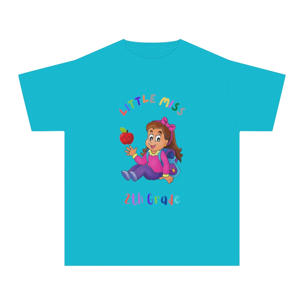 Little Miss 2nd Grade Youth Midweight Tee