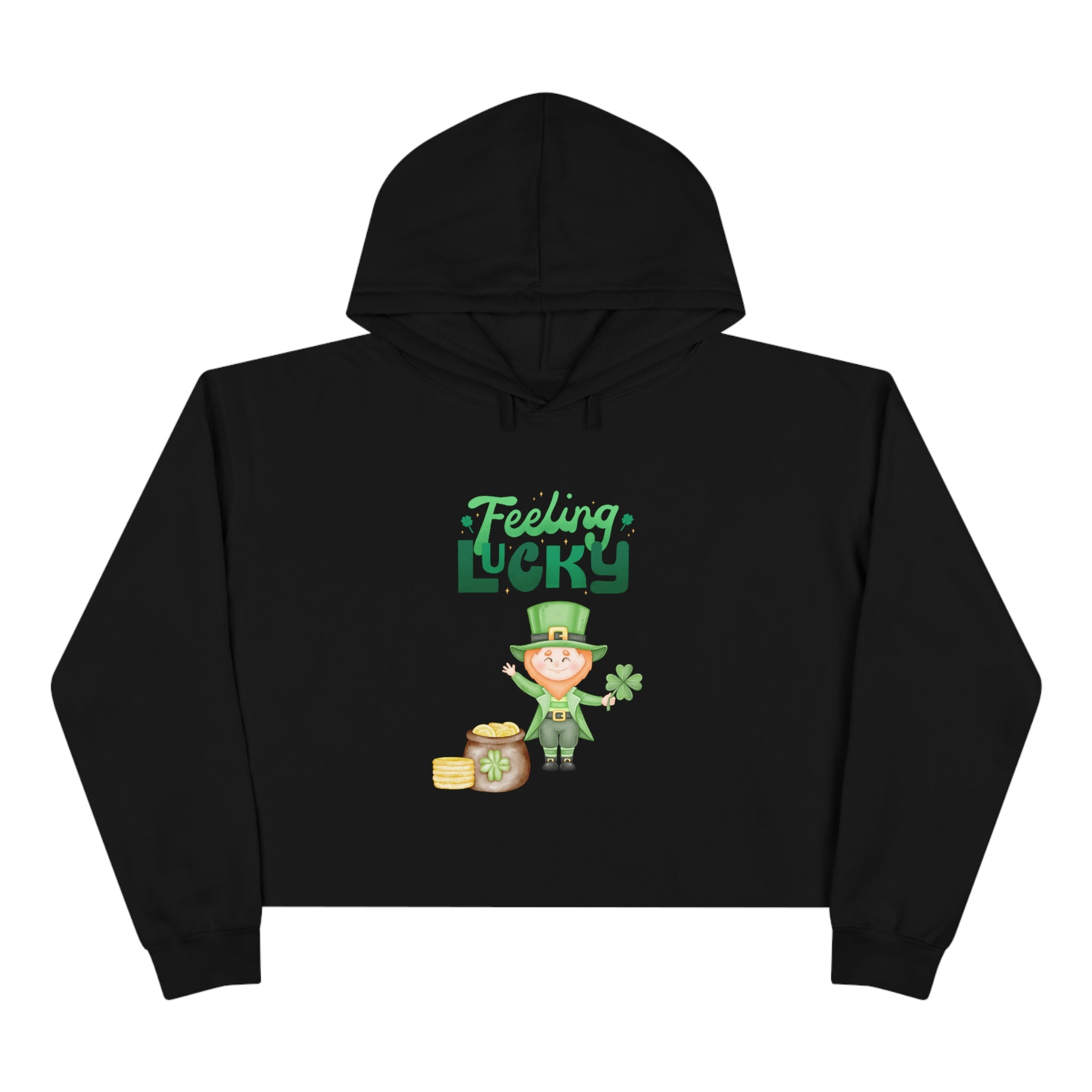 Feeling Lucky Crop Hoodie