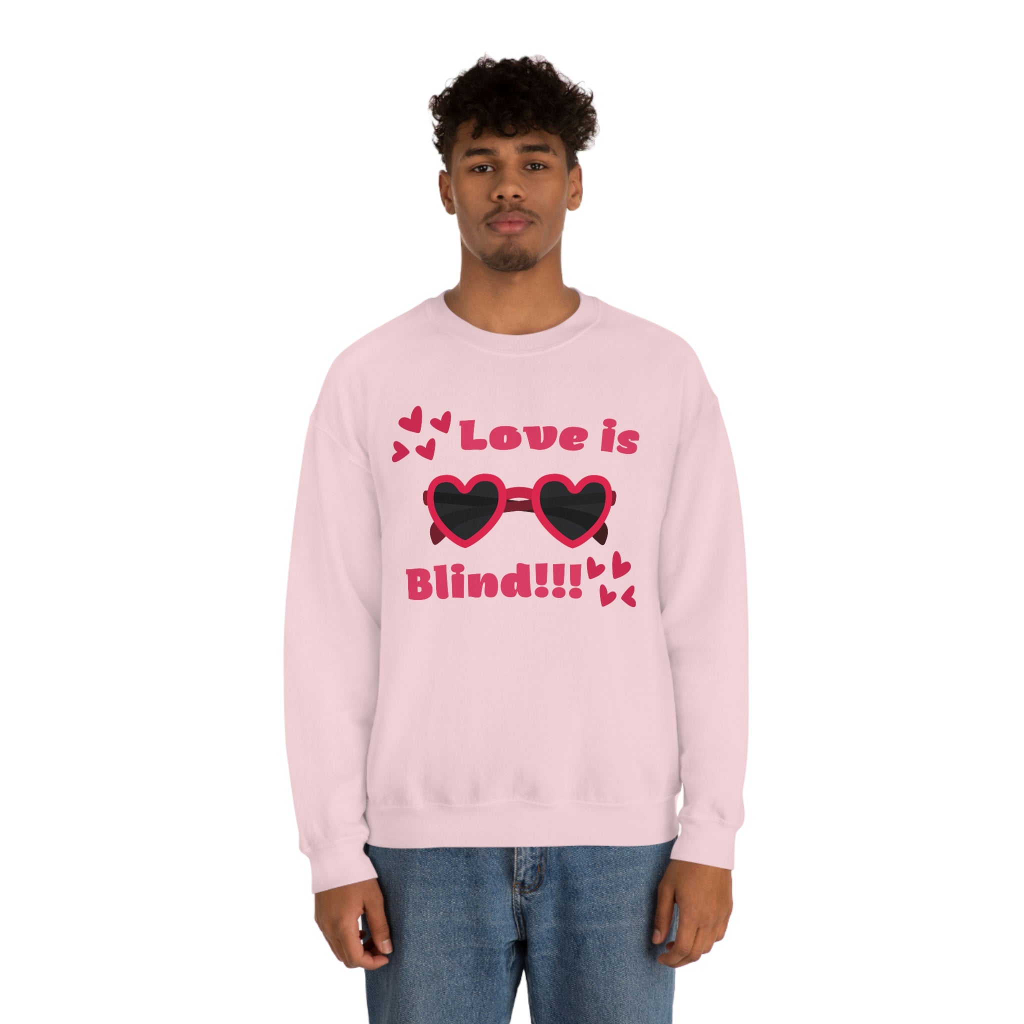 Love Is Blind!!! Unisex Heavy Blend™ Crewneck Sweatshirt