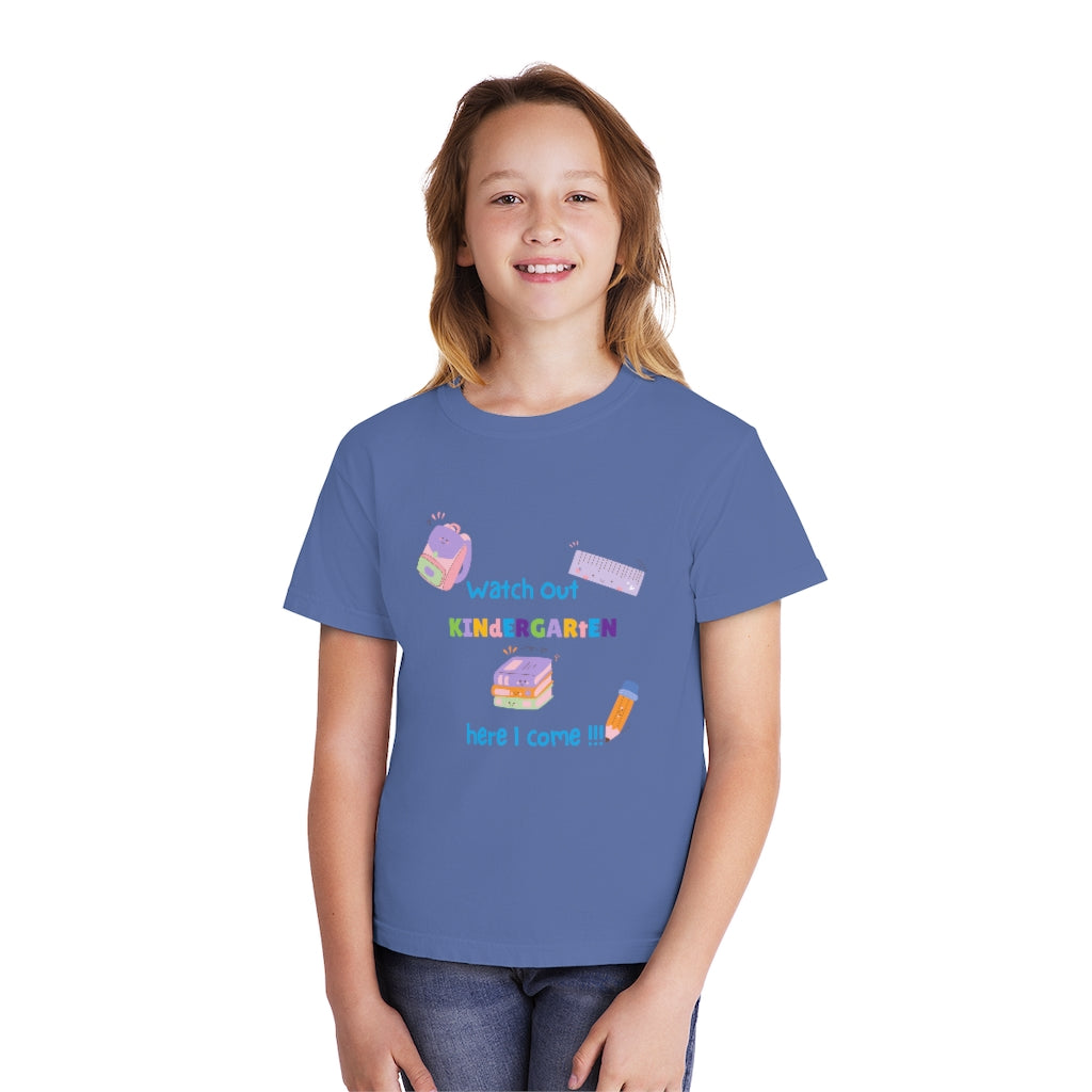 Watch Out Kindergarten Youth Midweight Tee