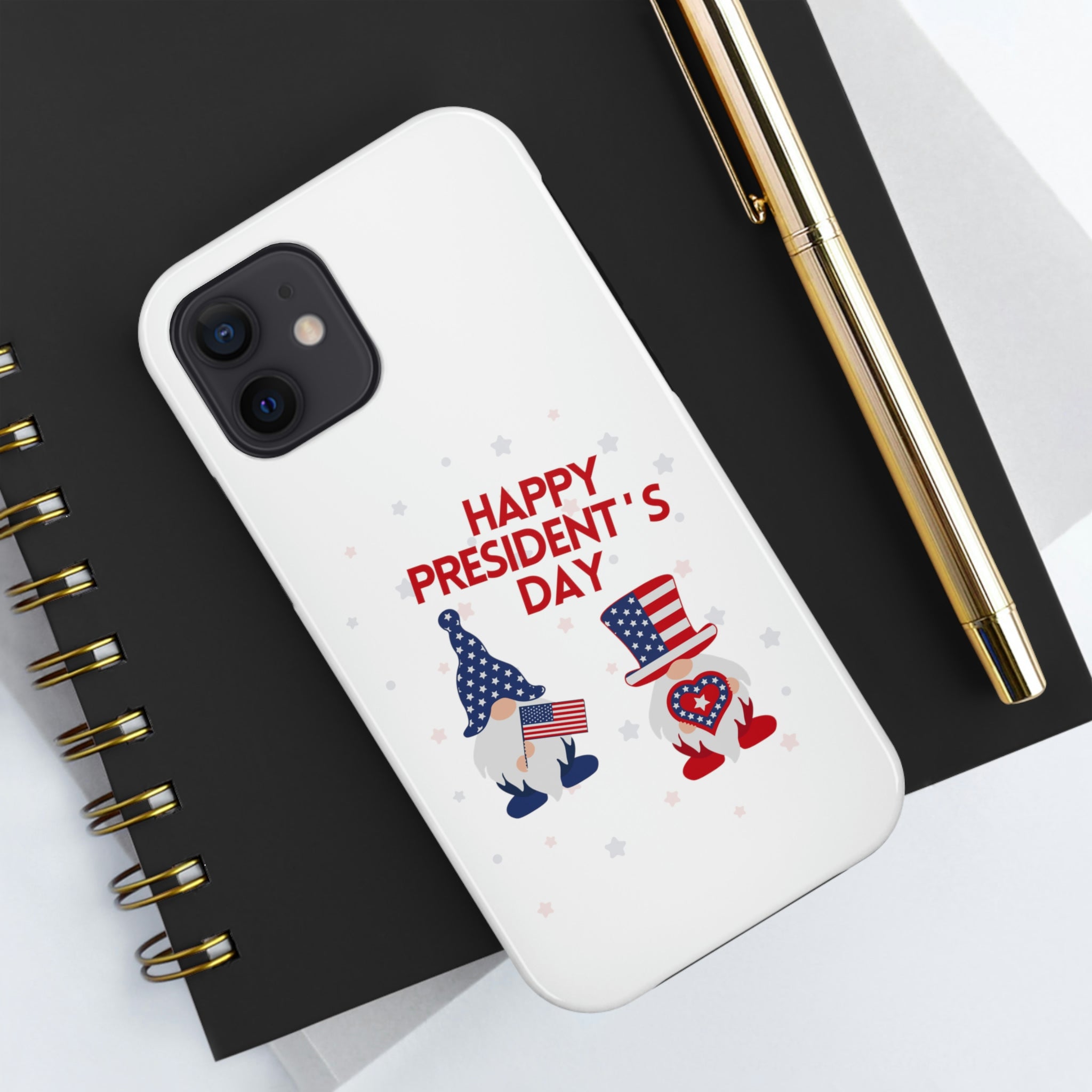 Happy President's Day Gnome Tough Phone Cases, Case-Mate