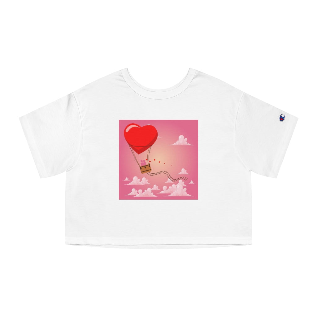 Happy Valentine Champion Women's Heritage Cropped T-Shirt