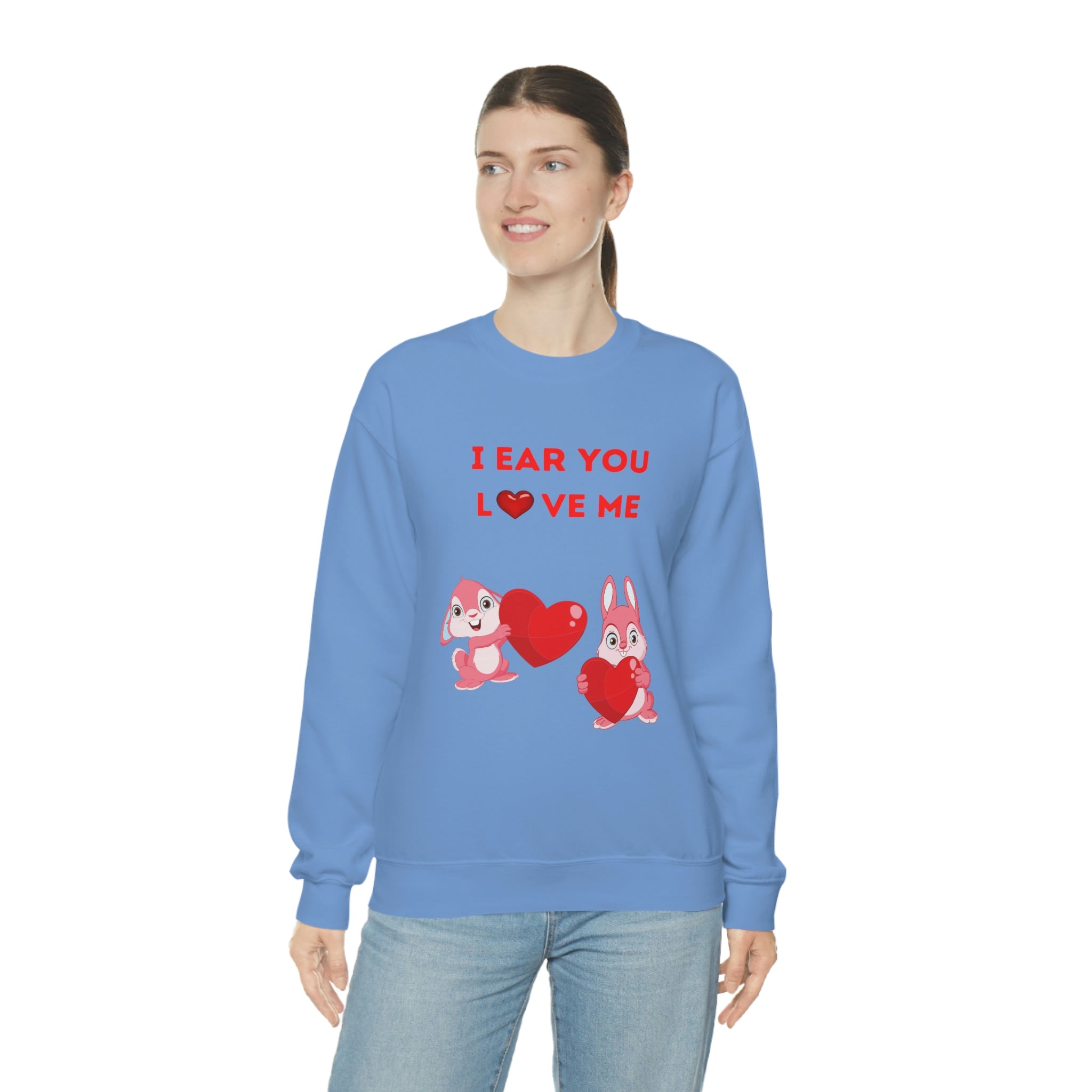 I Ear You Love Me Unisex Heavy Blend™ Crewneck Sweatshirt