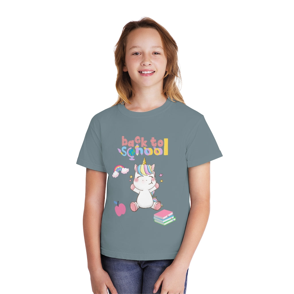 Back to School Unicorn Youth Midweight Tee