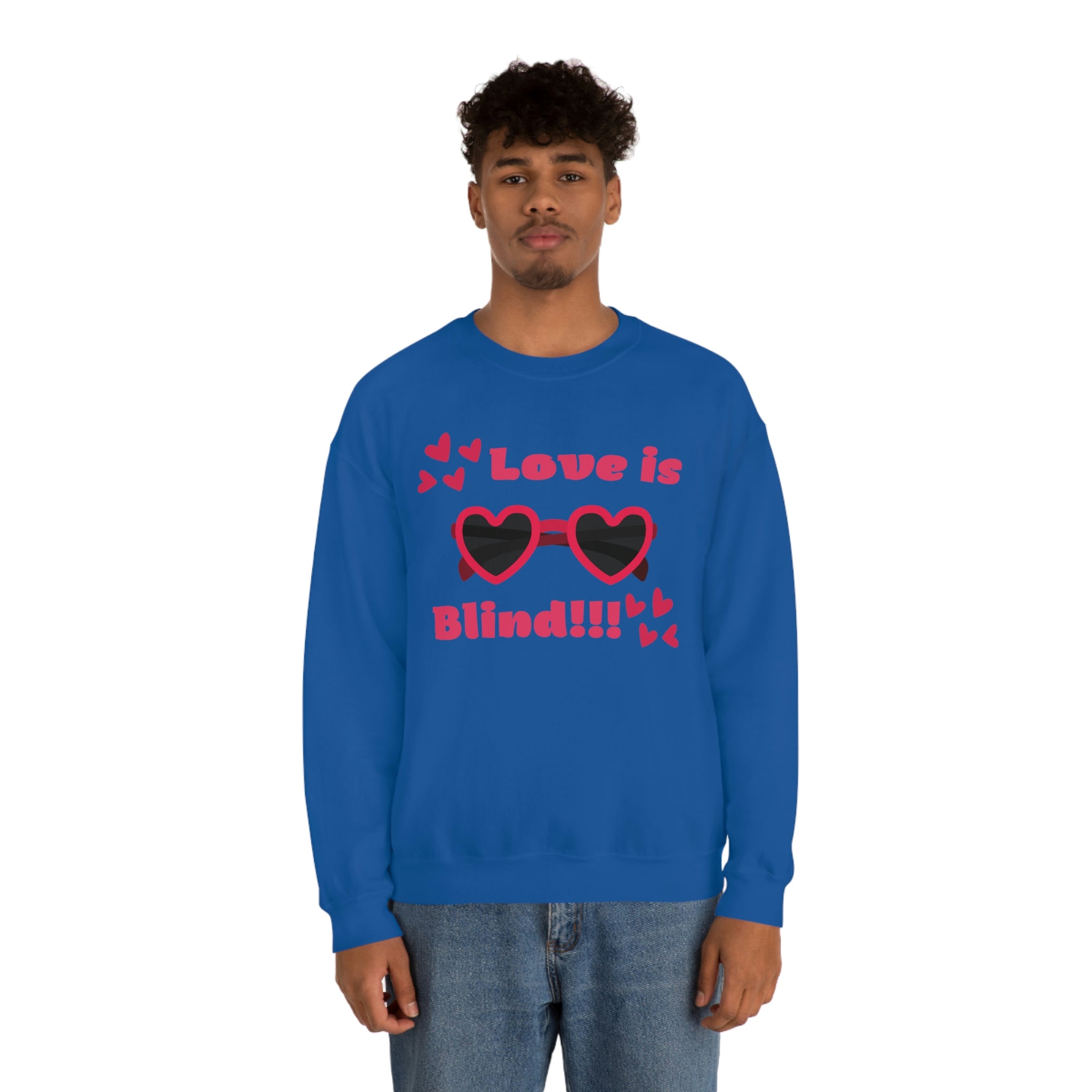 Love Is Blind!!! Unisex Heavy Blend™ Crewneck Sweatshirt