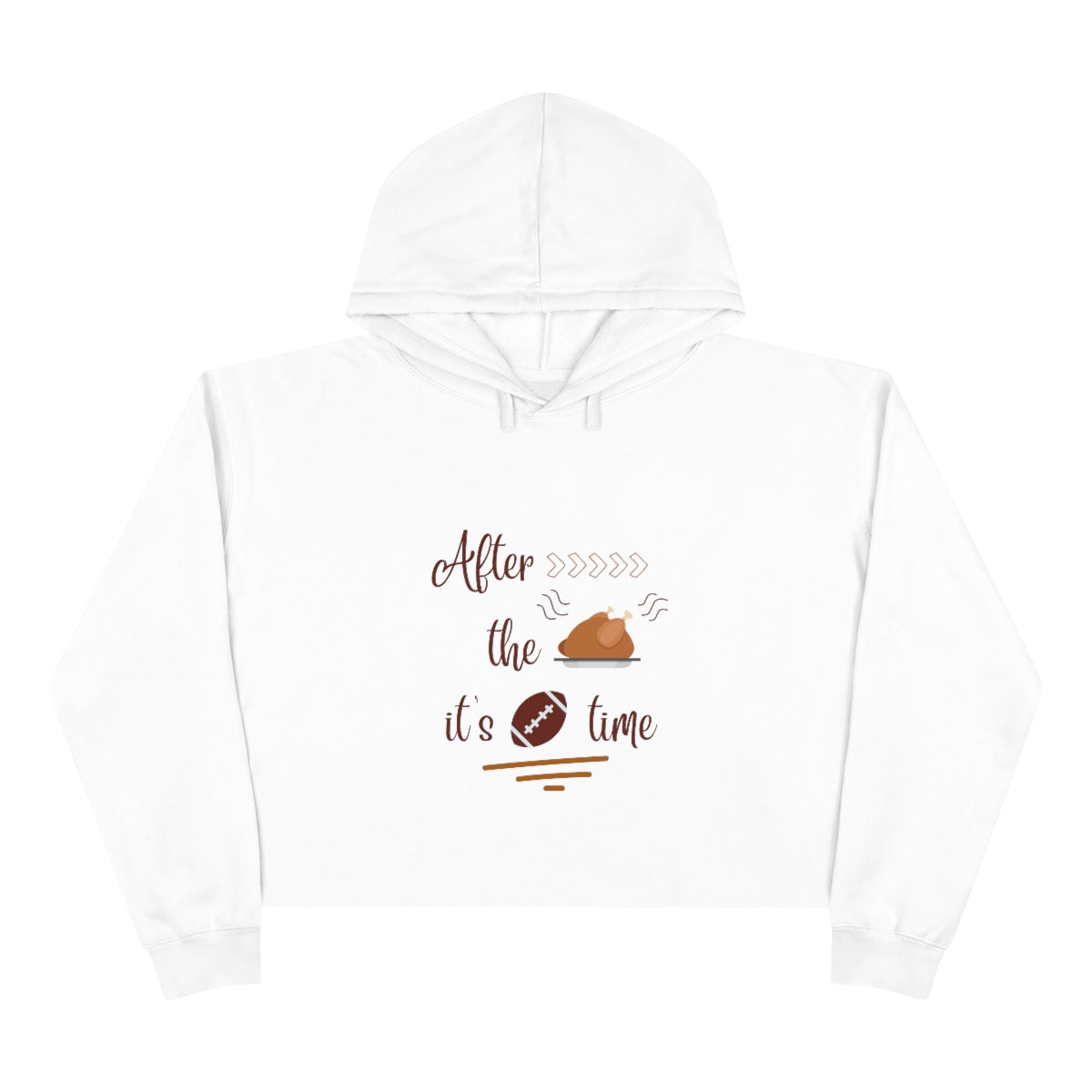 It's Game Time Crop Hoodie