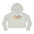 Spring Flowers Women’s Cropped Hooded Sweatshirt