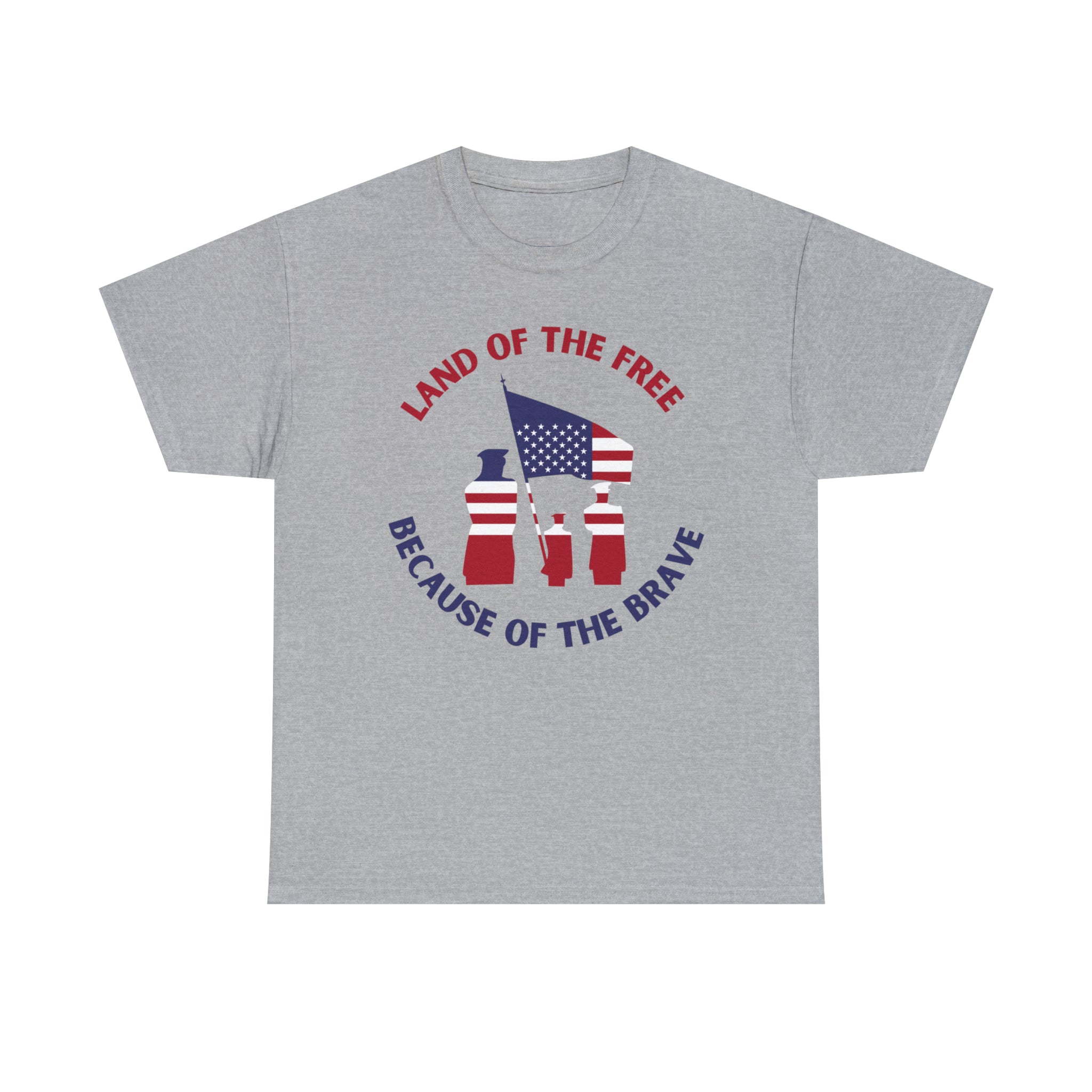 Memorial Day Land of The Free Unisex Heavy Cotton Tee