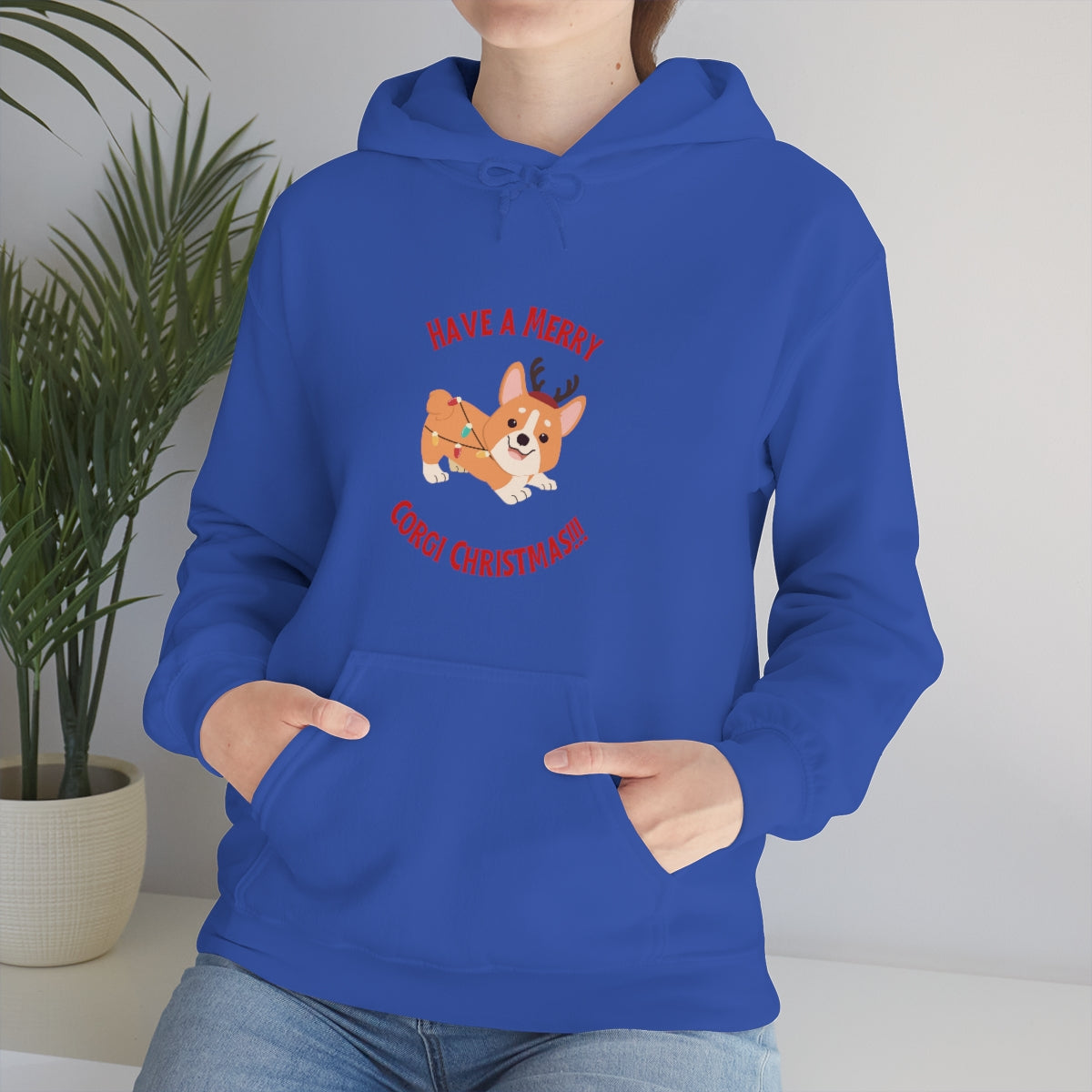 Have A Merry Corgi Christmas Unisex Heavy Blend™ Hooded Sweatshirt