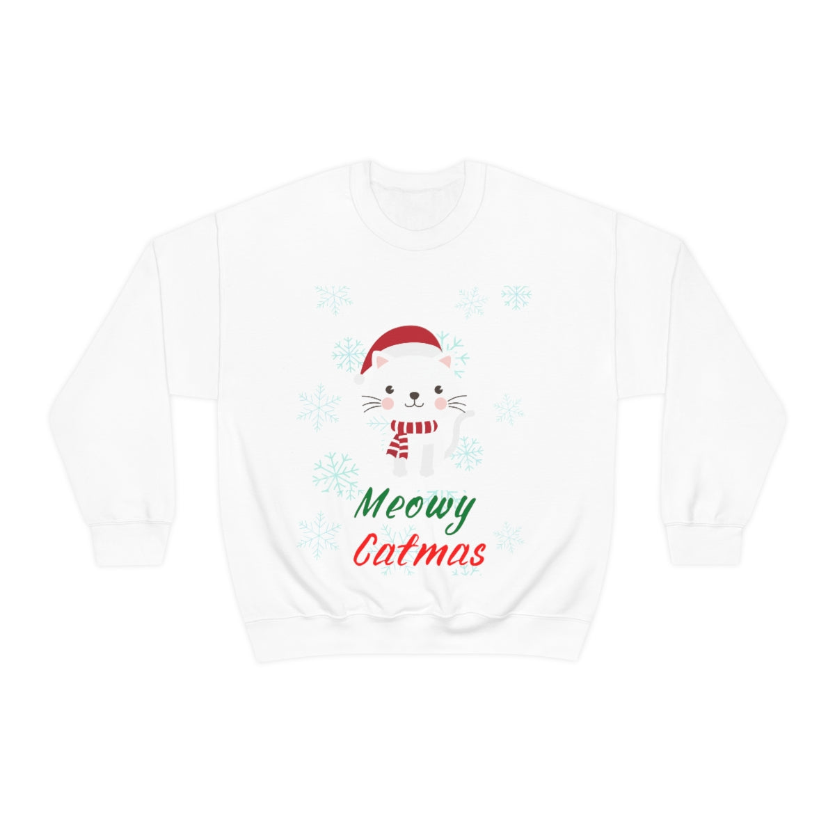 Meowy Catmas Unisex Heavy Blend™ Crewneck Sweatshirt