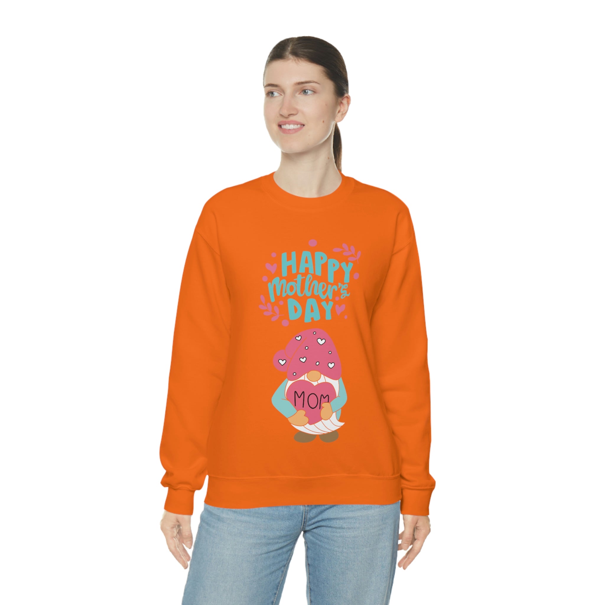 Happy Mother's Day Gnome Unisex Heavy Blend™ Crewneck Sweatshirt