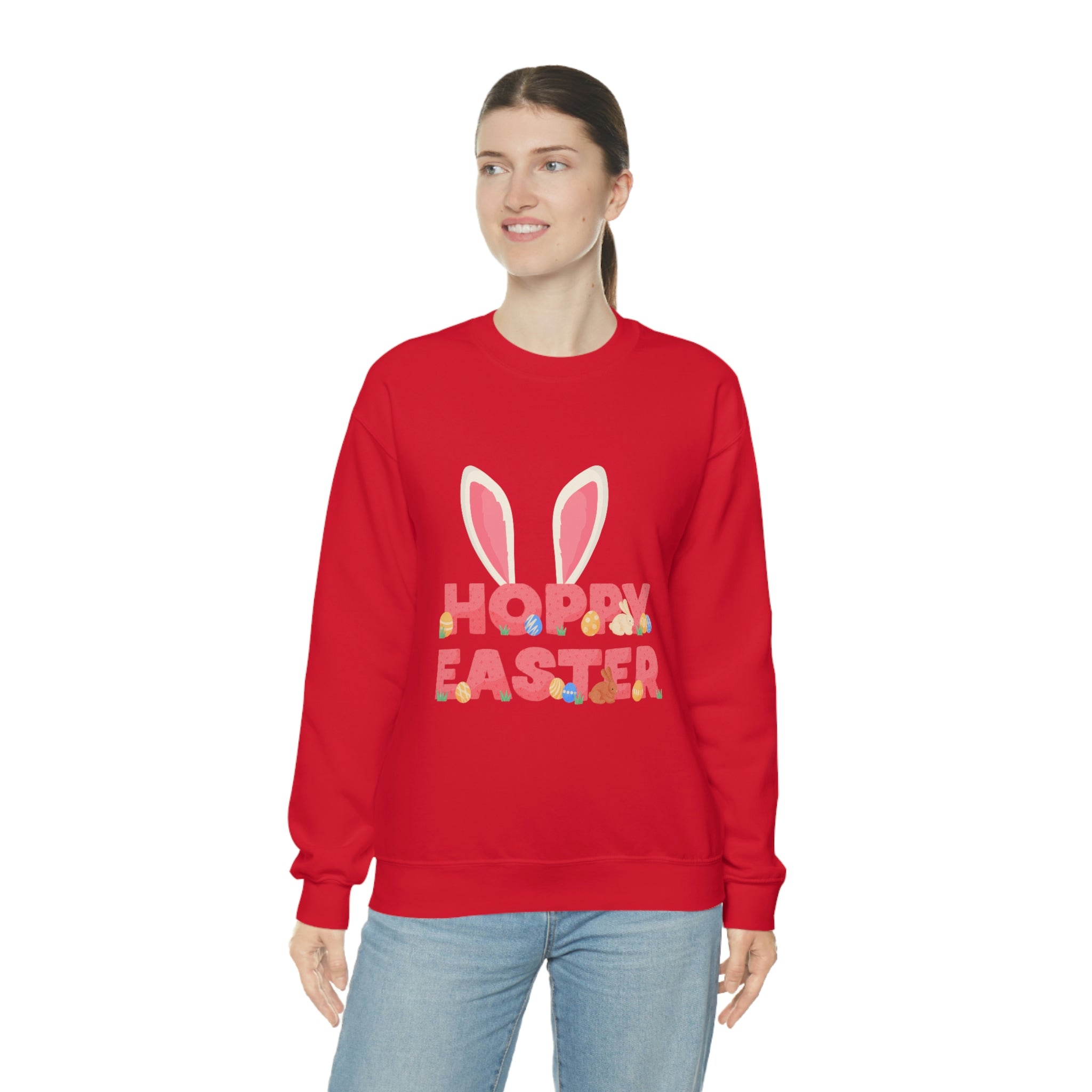 The Hoppy Easter Unisex Heavy Blend™ Crewneck Sweatshirt