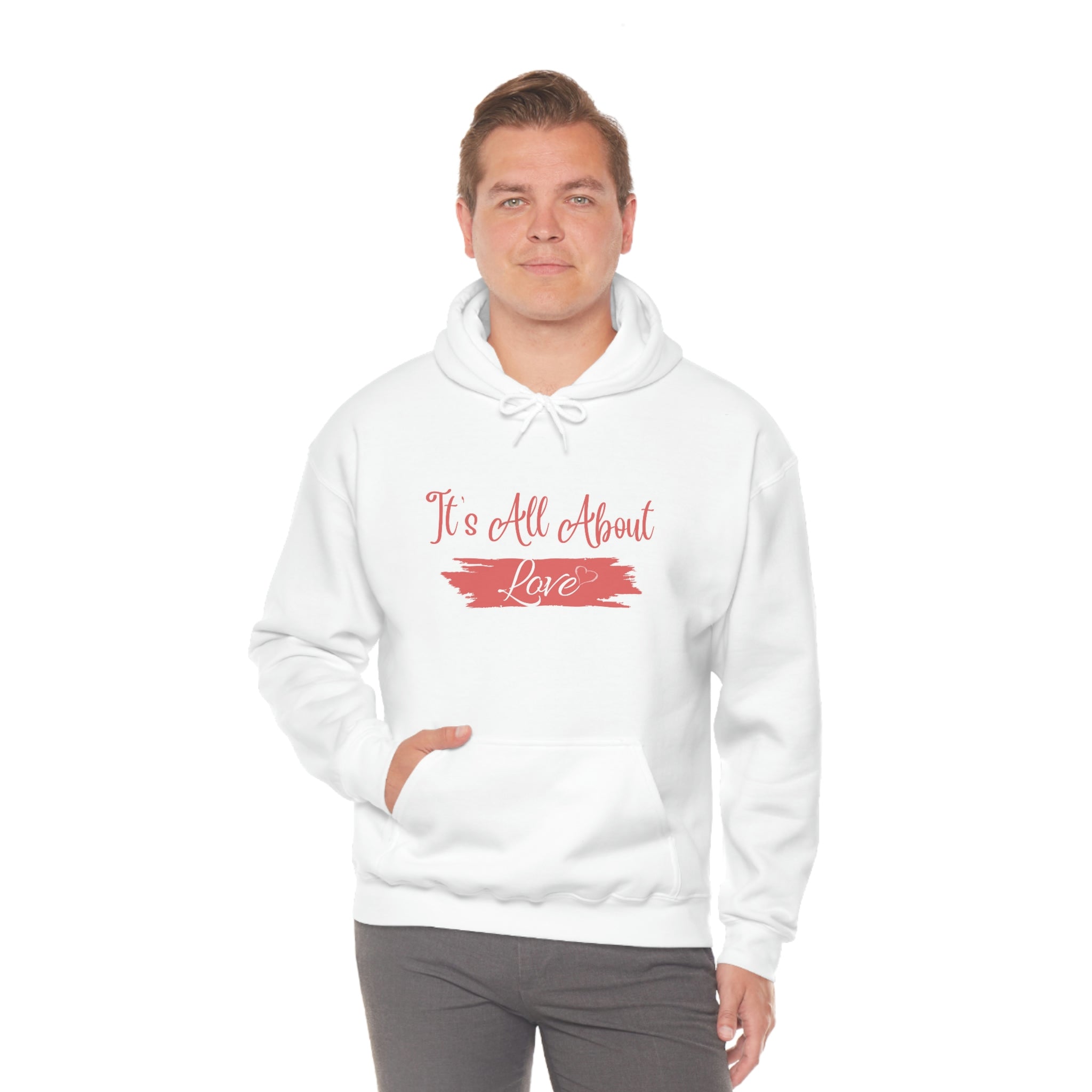 It's All About Love Unisex Heavy Blend™ Hooded Sweatshirt