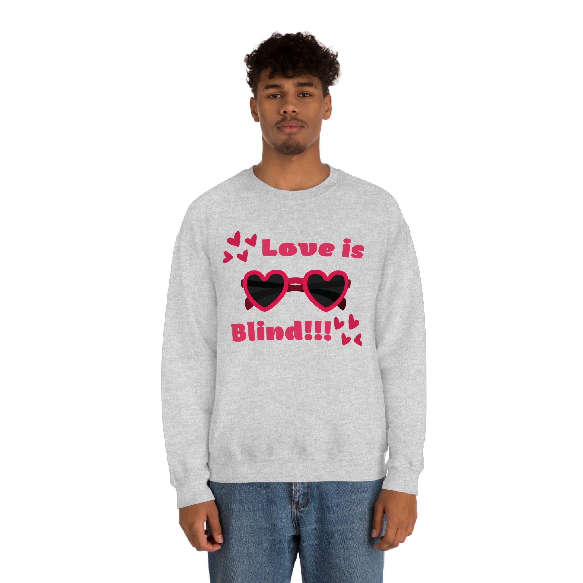 Love Is Blind!!! Unisex Heavy Blend™ Crewneck Sweatshirt