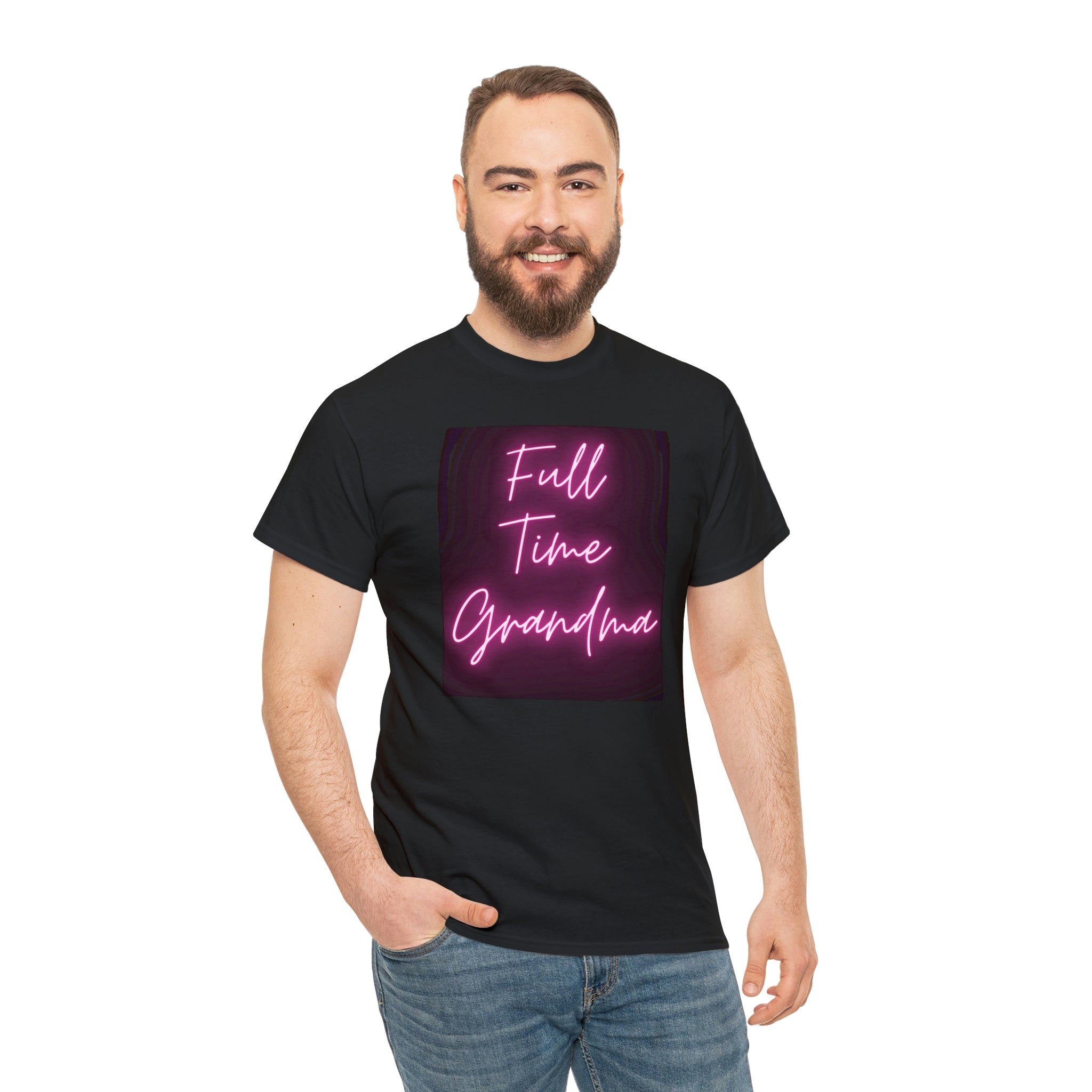 Full Time Grandma Unisex Heavy Cotton Tee