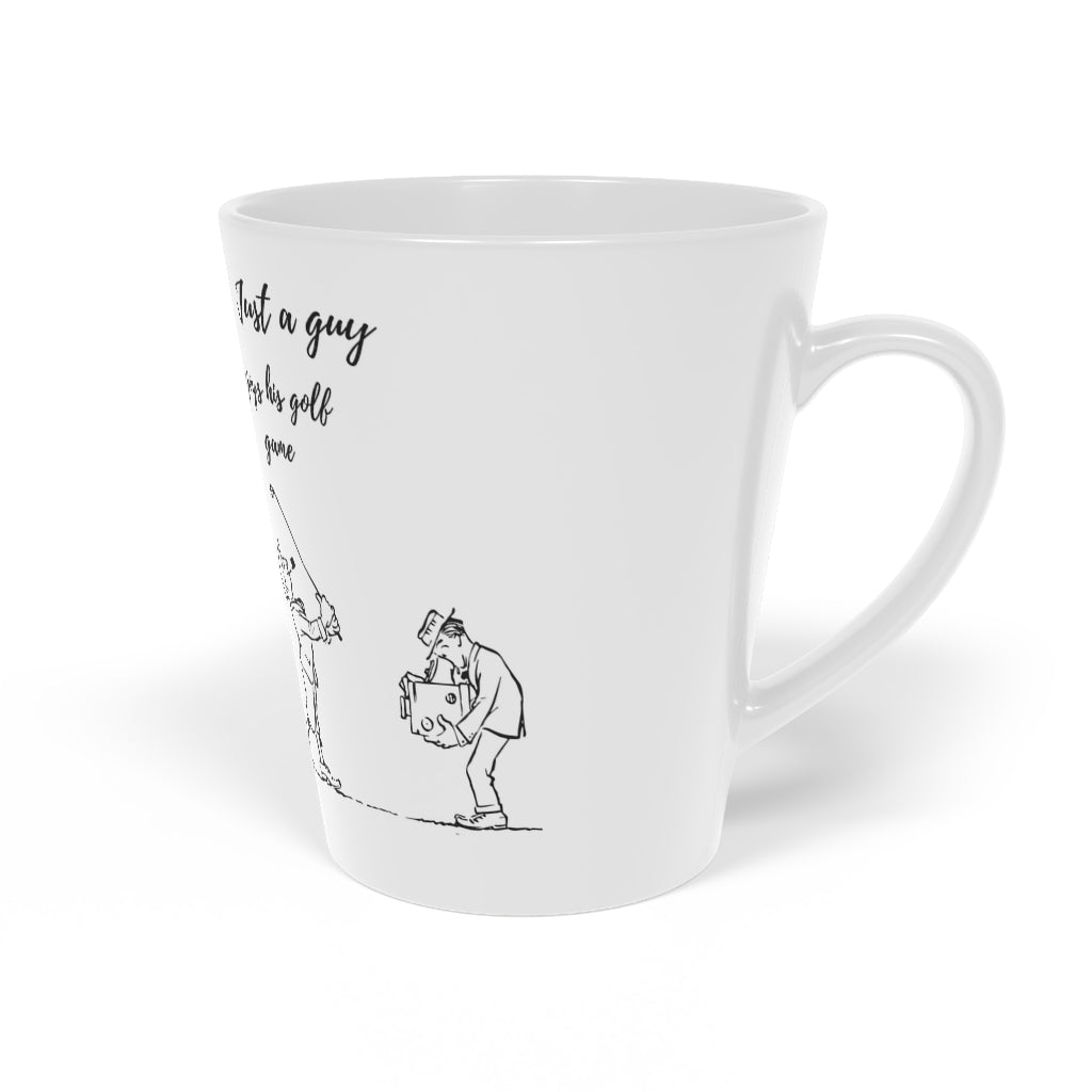 Golfer Latte Mug, 12oz