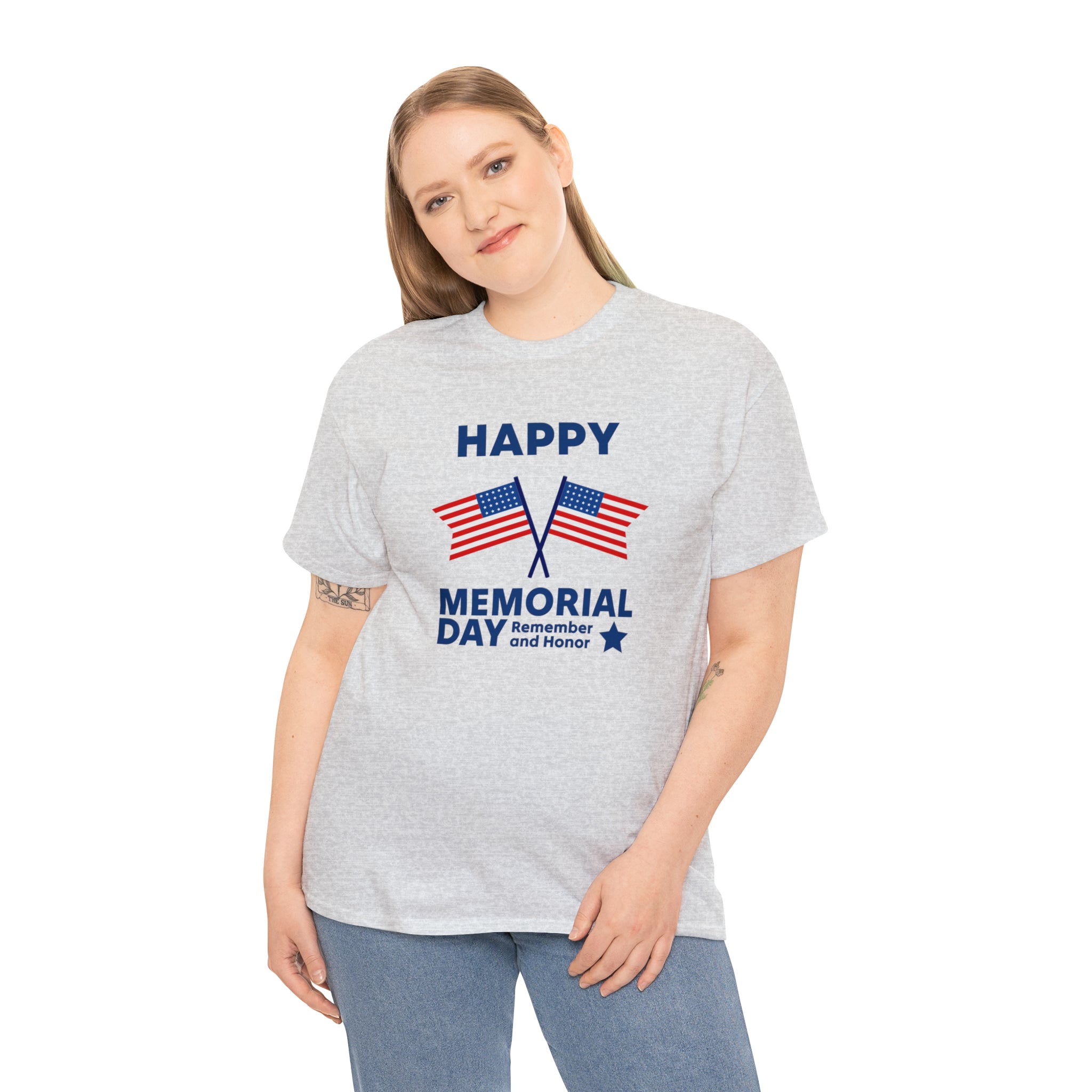 Happy Memorial Day Unisex Heavy Cotton Tee