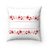 Little Hearts Spun Polyester Square Pillow