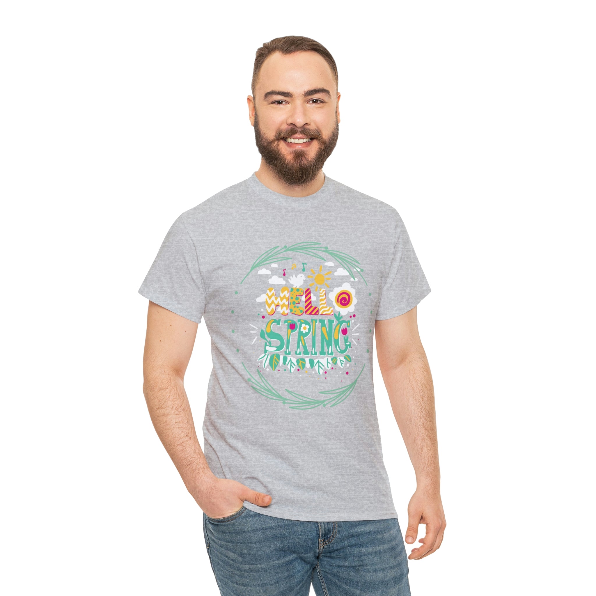 Hello Spring Unisex Heavy Cotton Tee