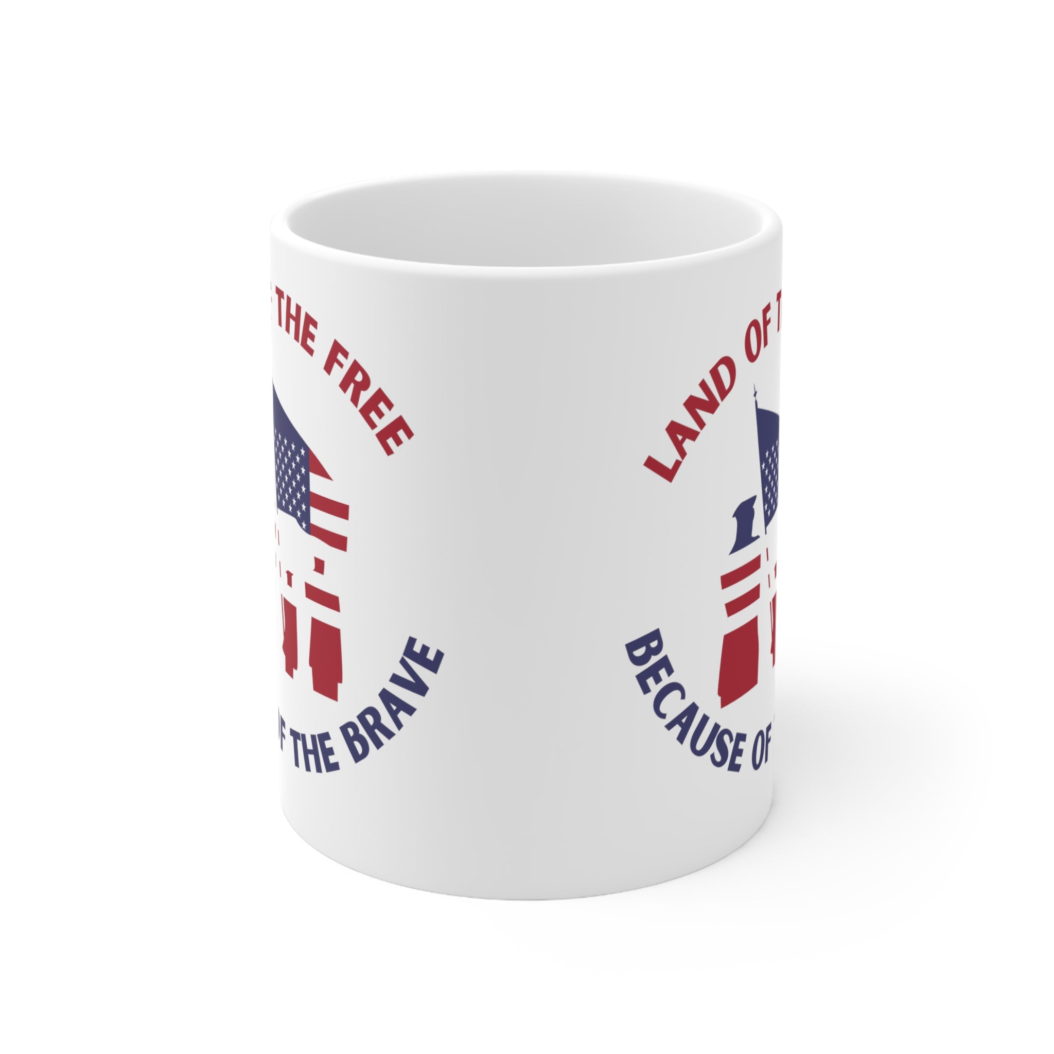 Memorial Day Land Of The Free Ceramic Mug 11oz