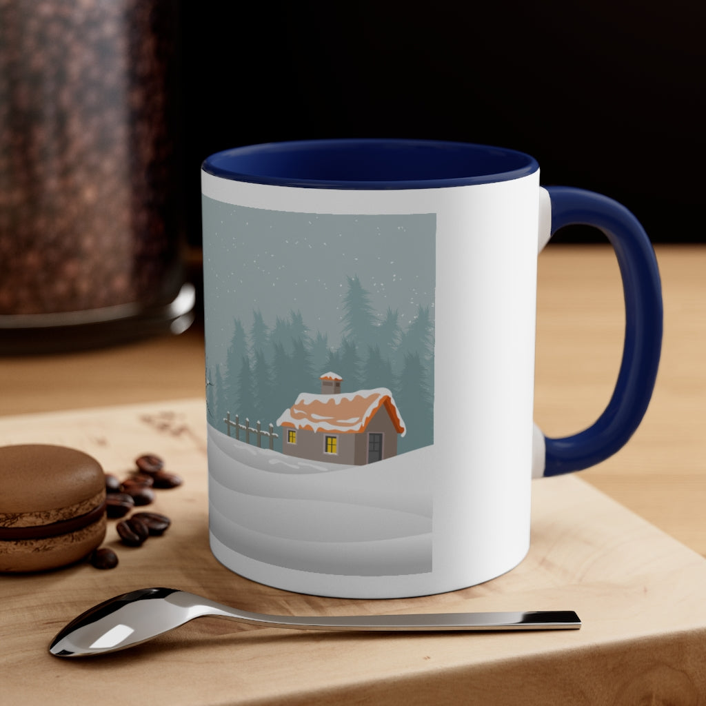 Merry Christmas Accent Coffee Mug, 11oz