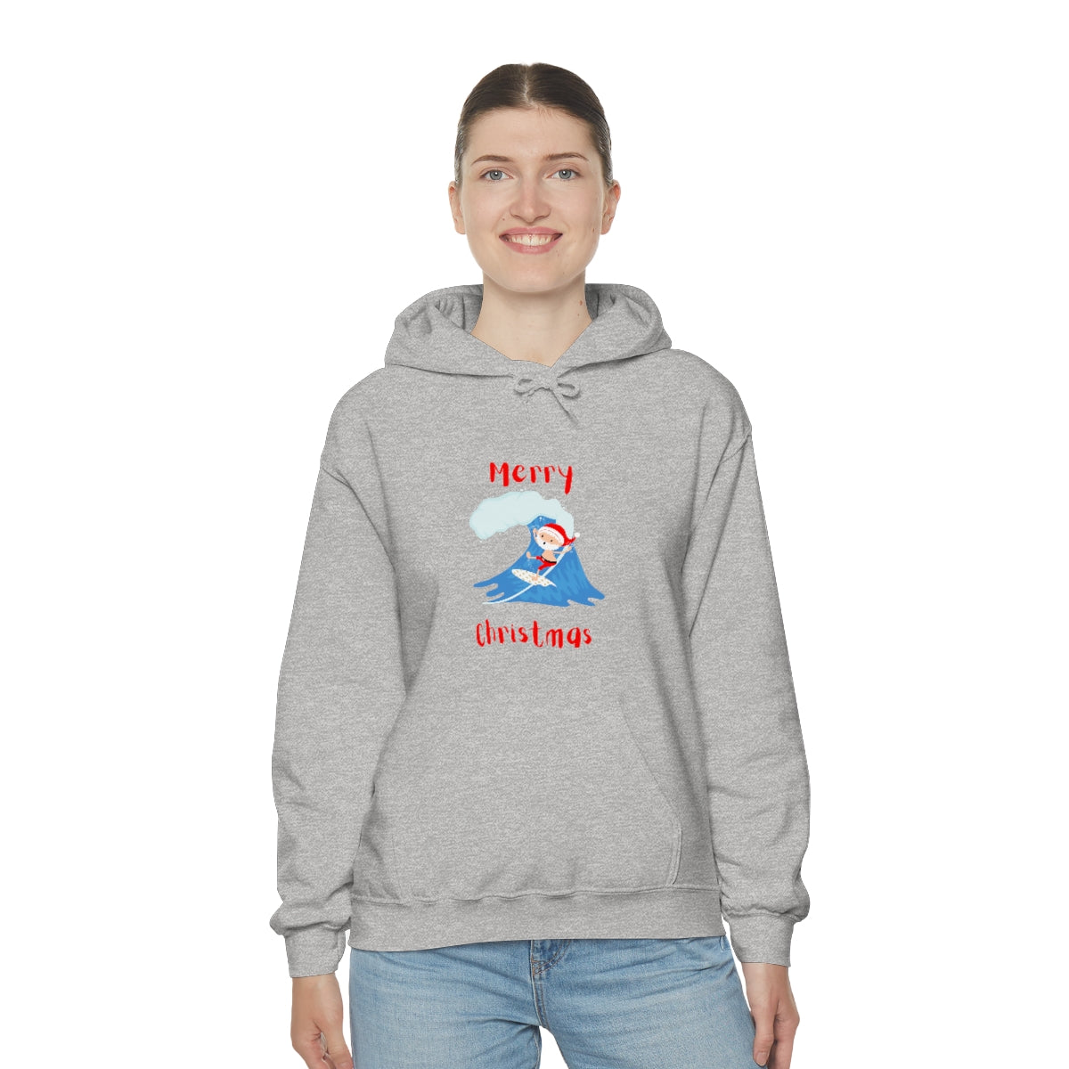 Surfing Santa Unisex Heavy Blend™ Hooded Sweatshirt