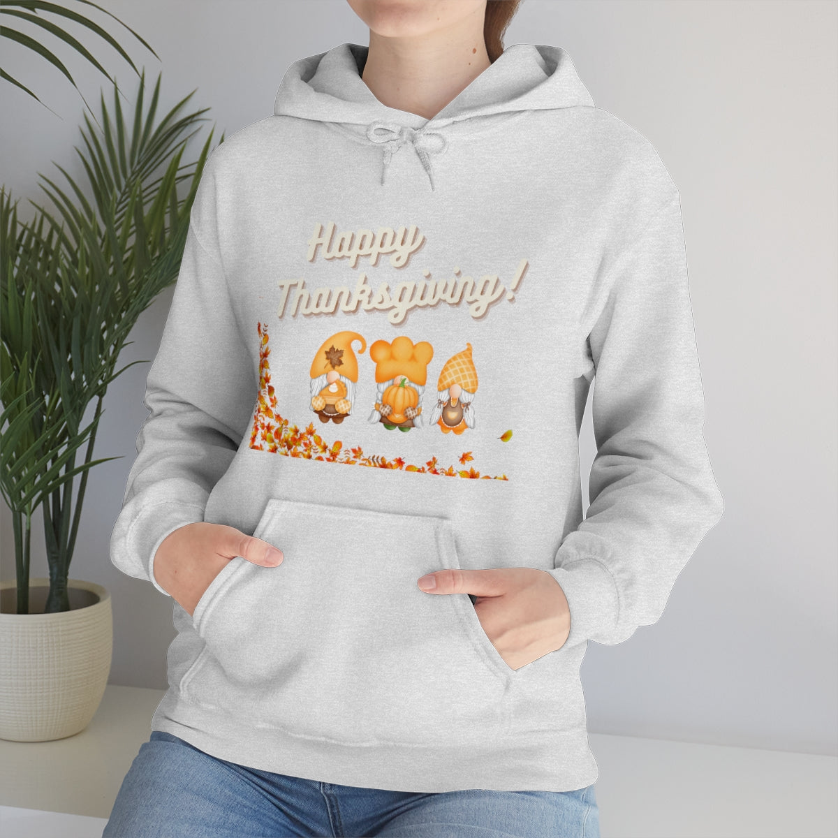 Happy Thanksgiving Gnome Unisex Heavy Blend™ Hooded Sweatshirt