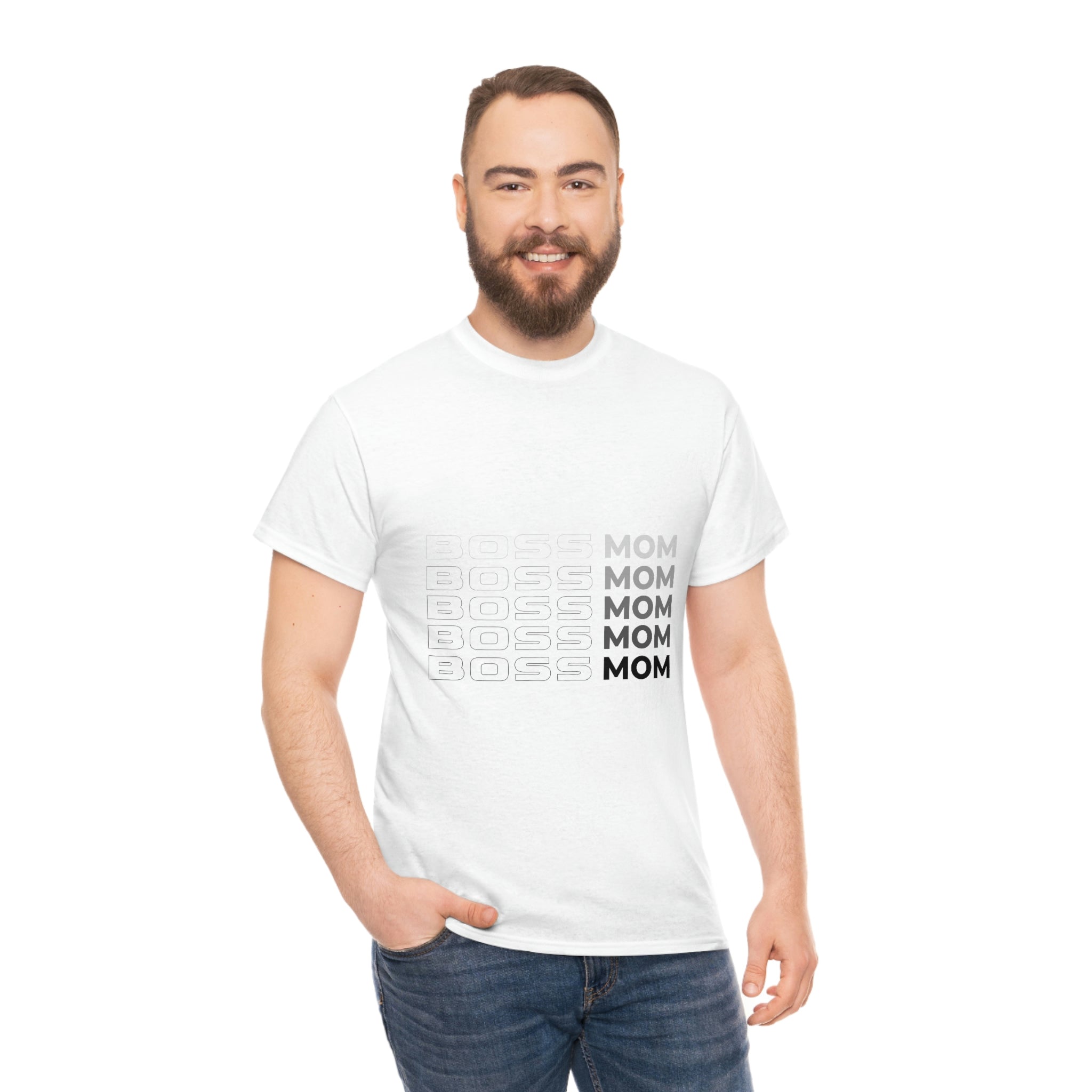 Boss Mom Unisex Heavy Cotton Tee