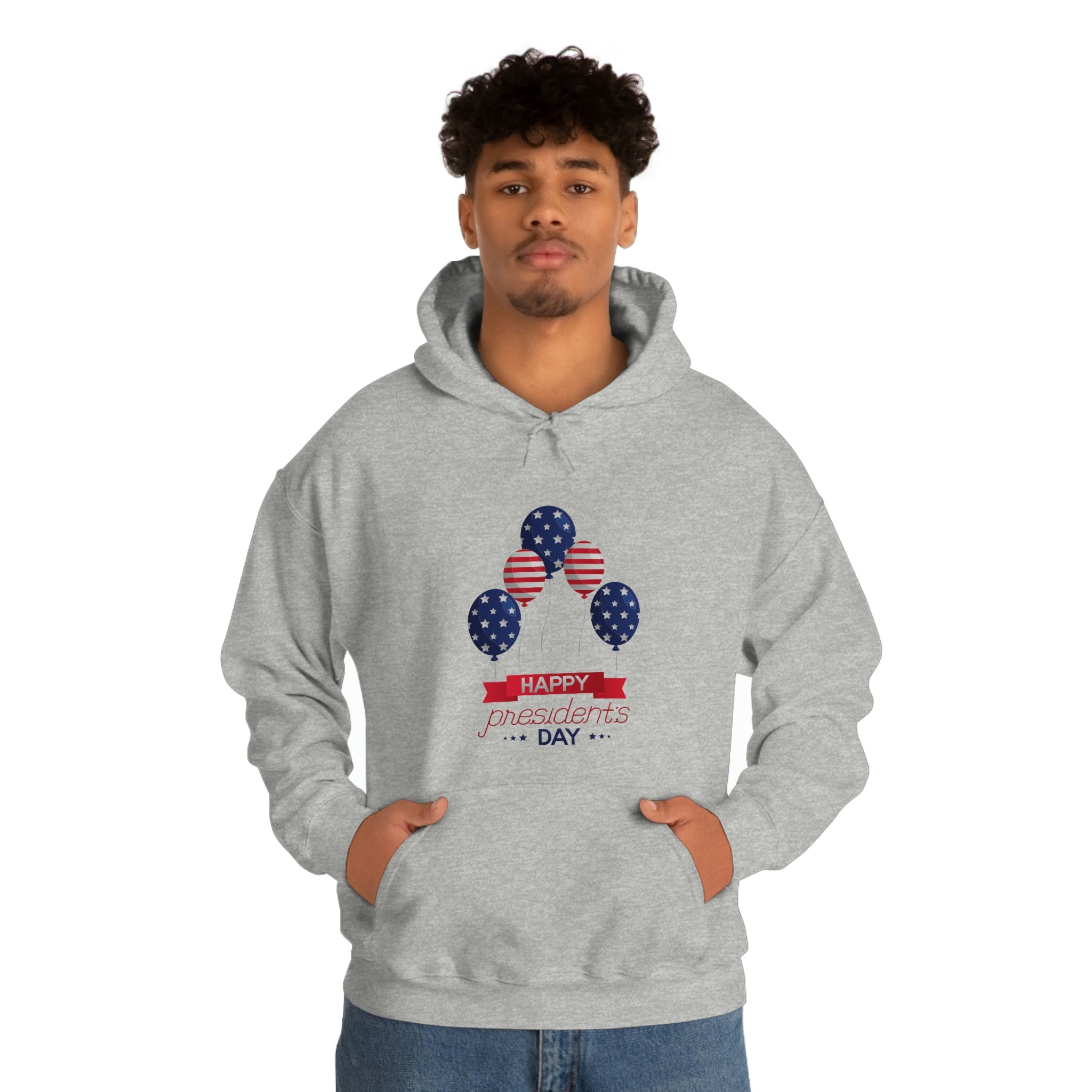 Happy President's Day Stars & Stripe Unisex Heavy Blend™ Hooded Sweatshirt