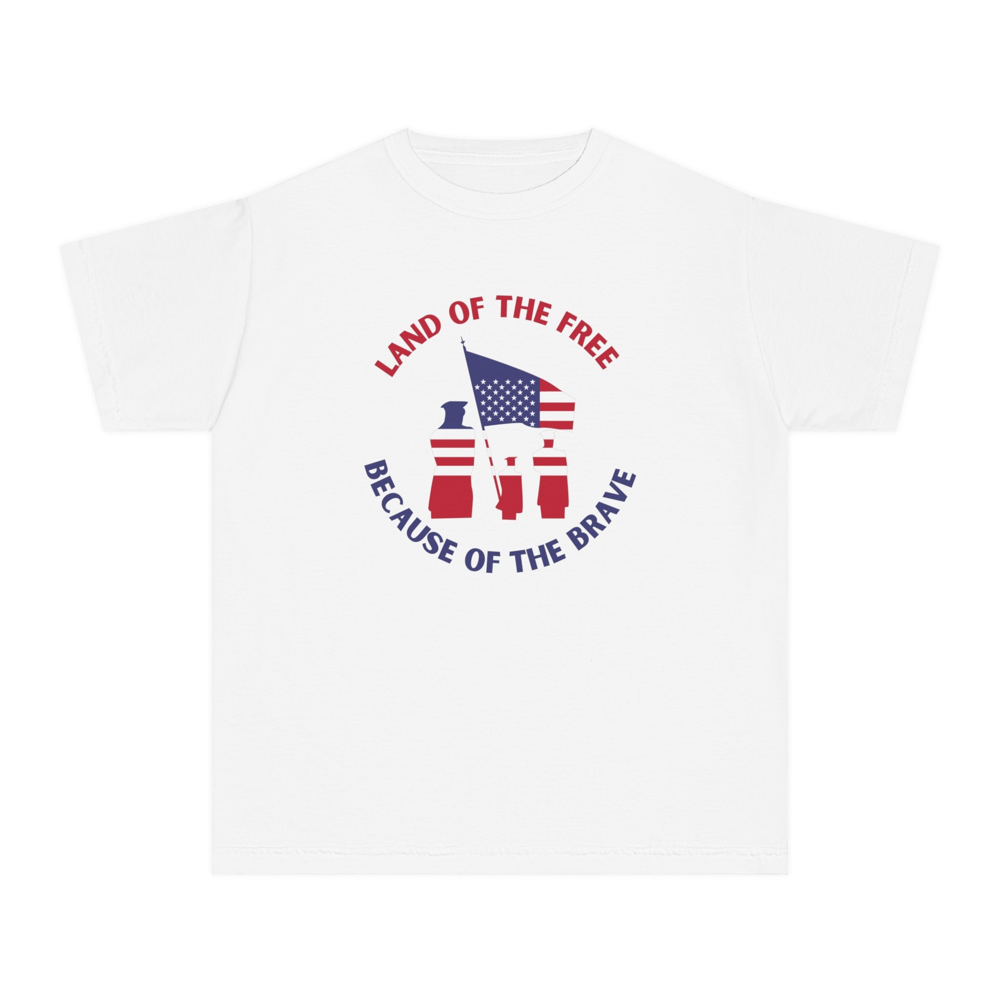 Memorial Day Land Of The Free Youth Midweight Tee