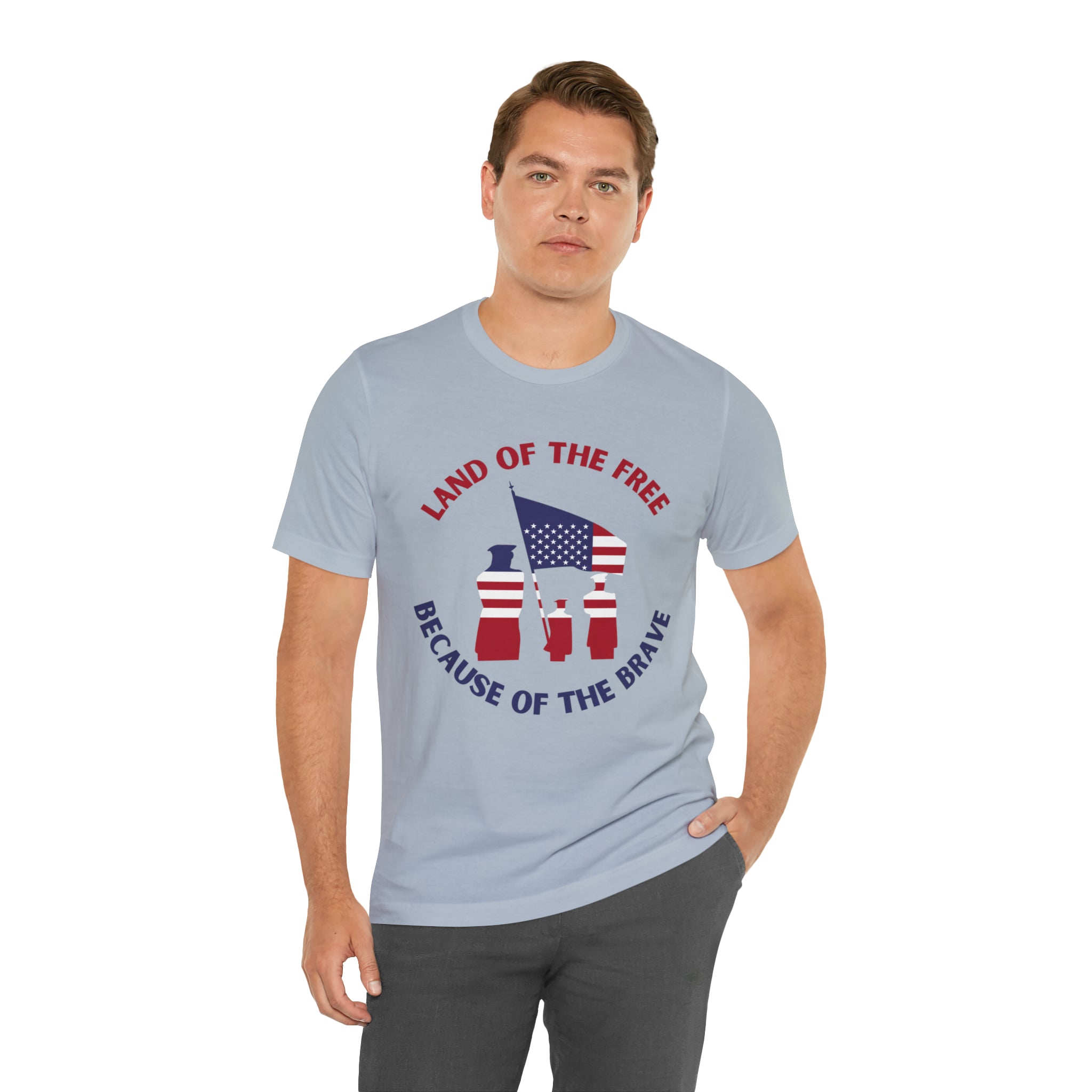 Memorial Day Land Of The Free Unisex Jersey Short Sleeve Tee